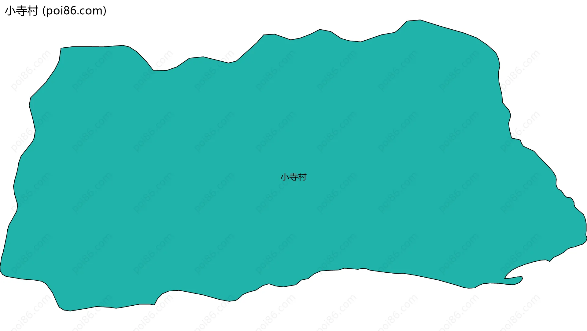 小寺村边界地图