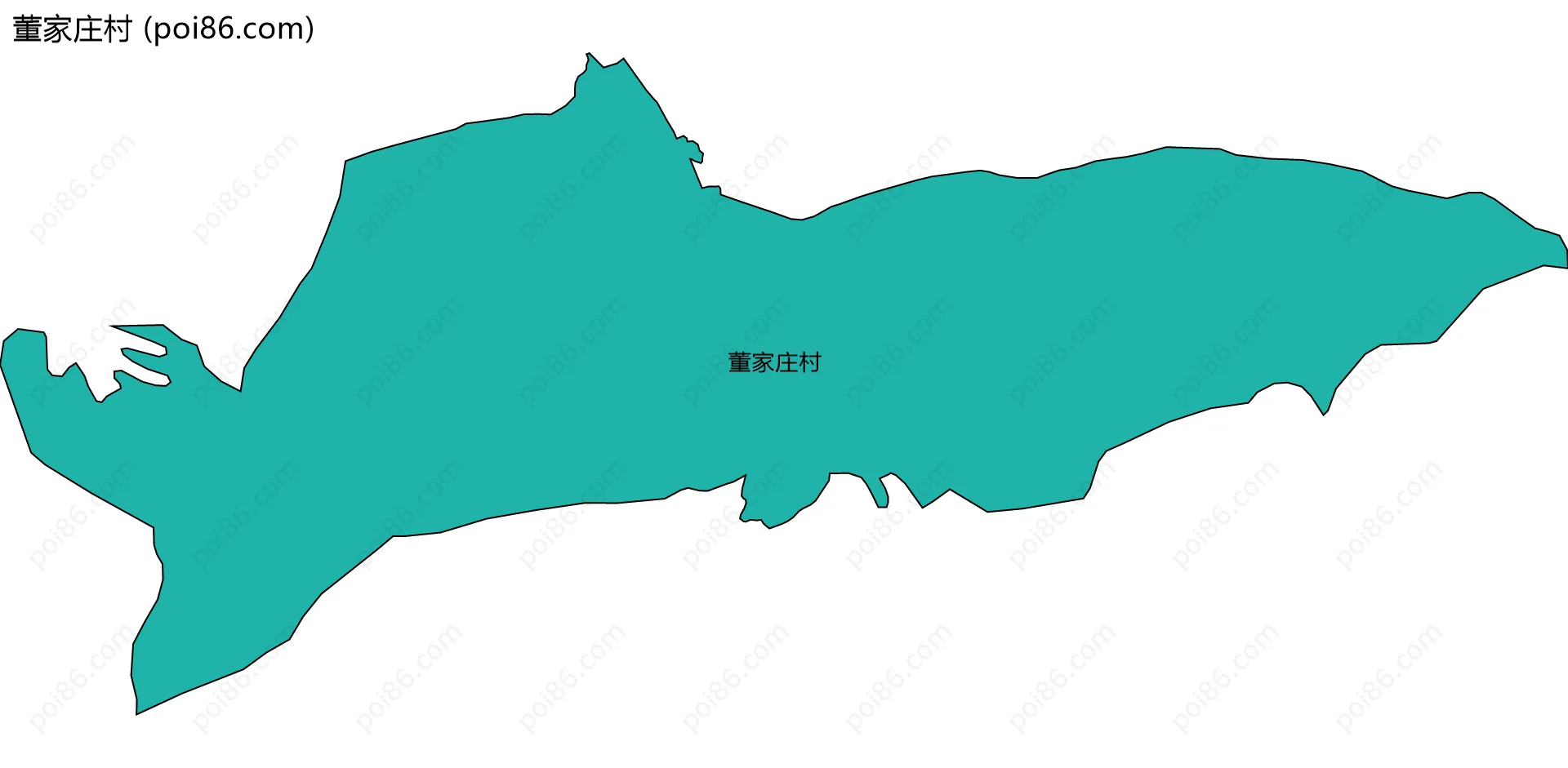 董家庄村边界地图