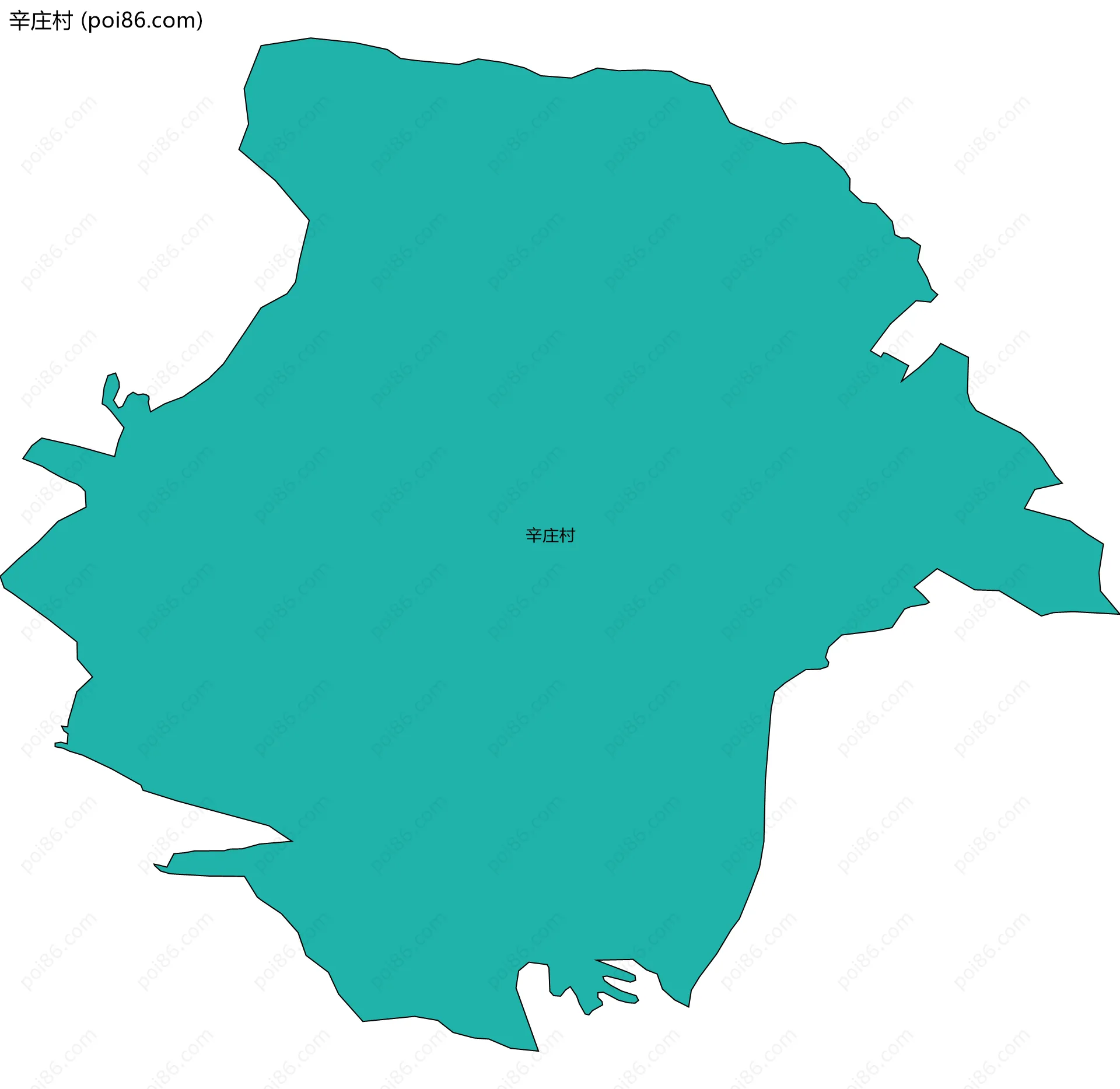 辛庄村边界地图