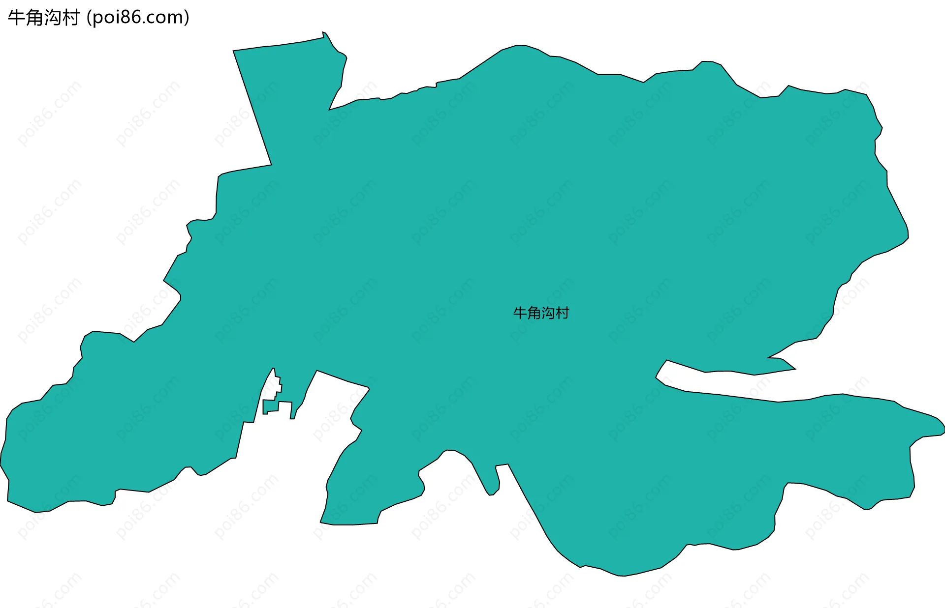牛角沟村边界地图