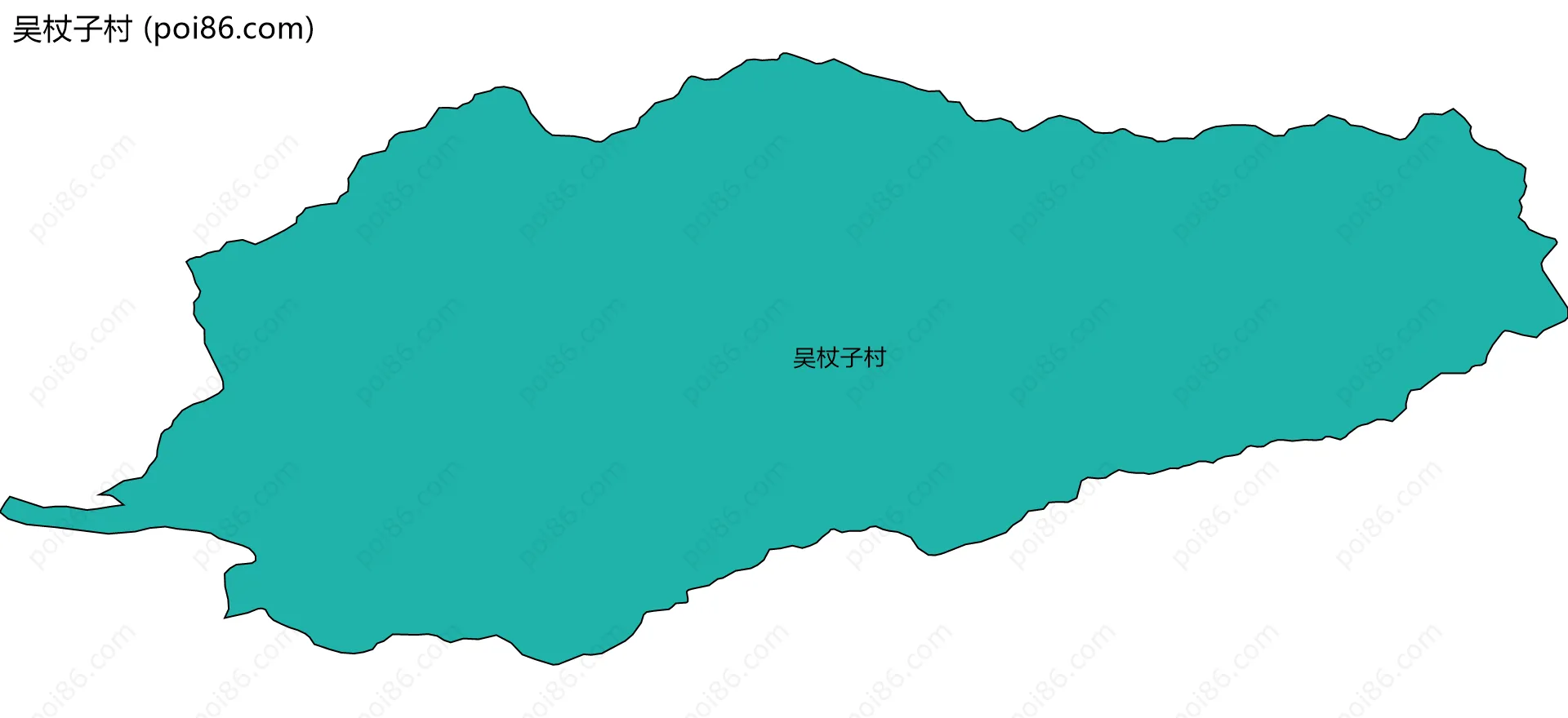 吴杖子村边界地图