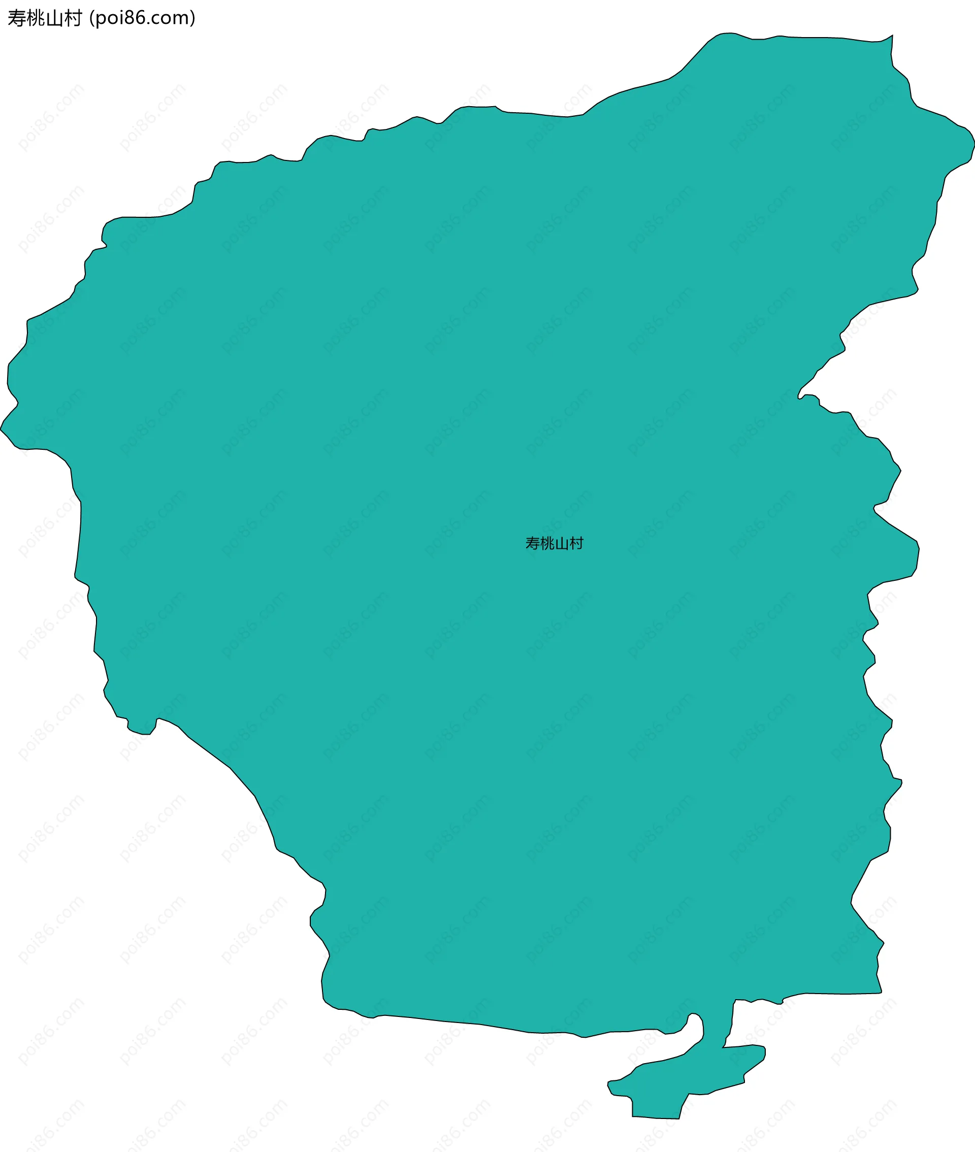 寿桃山村边界地图