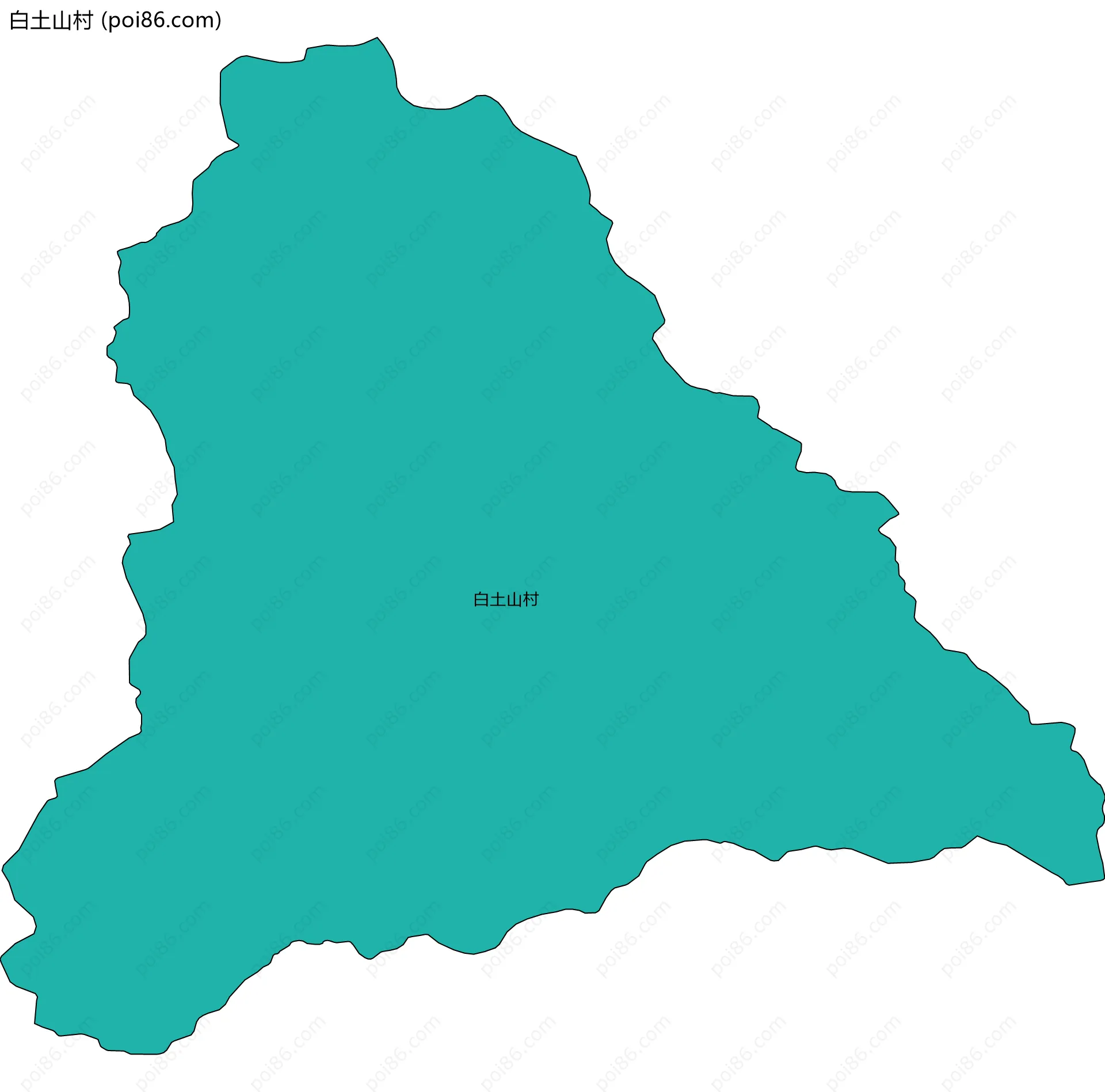 白土山村边界地图