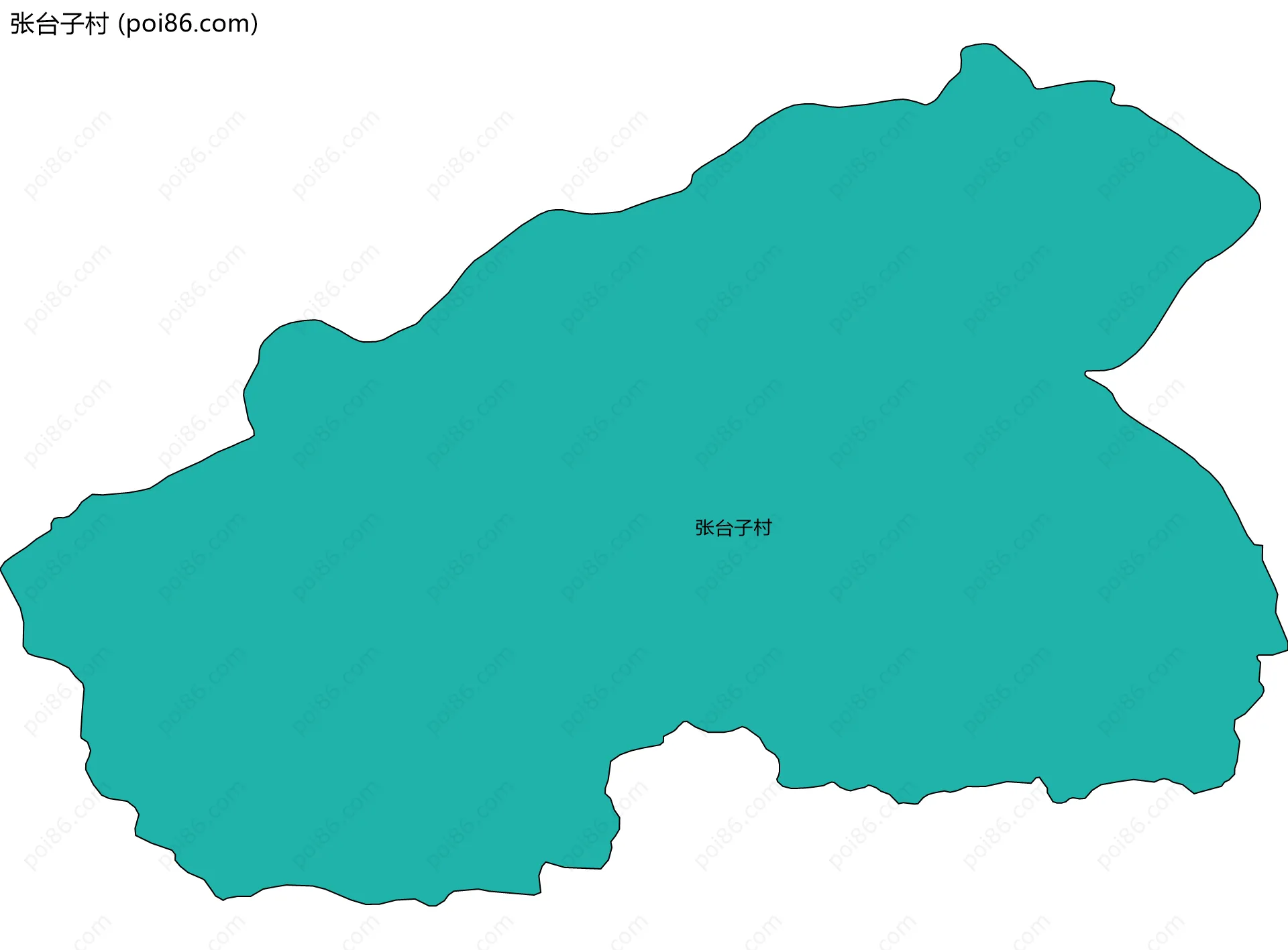 张台子村边界地图