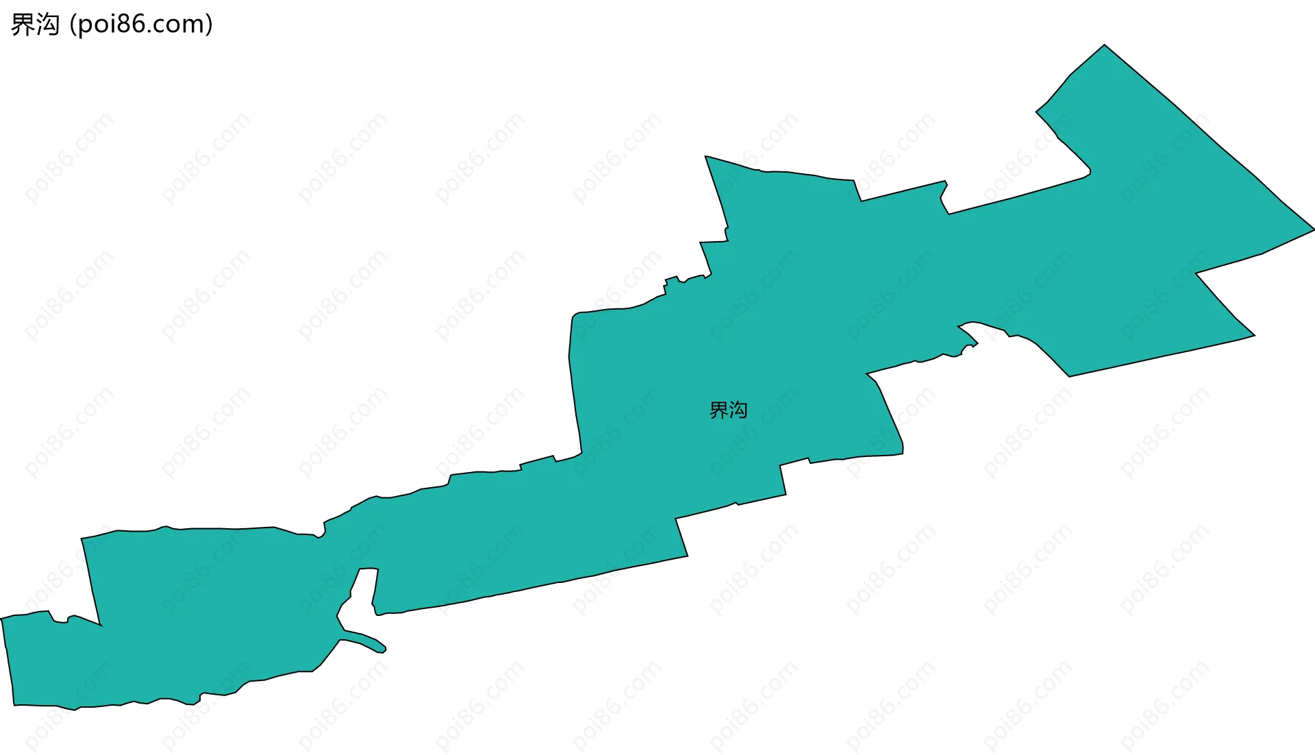 界沟边界地图