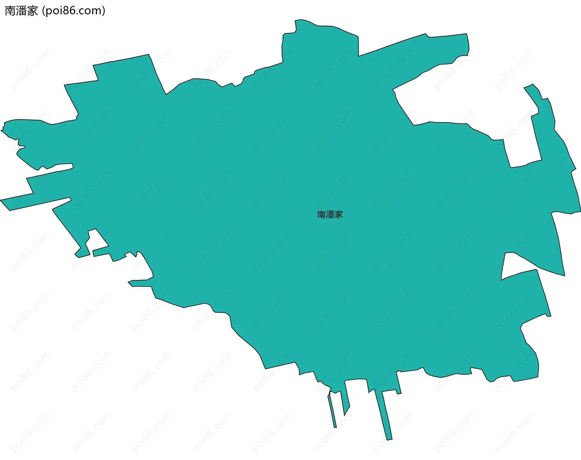 南潘家边界地图