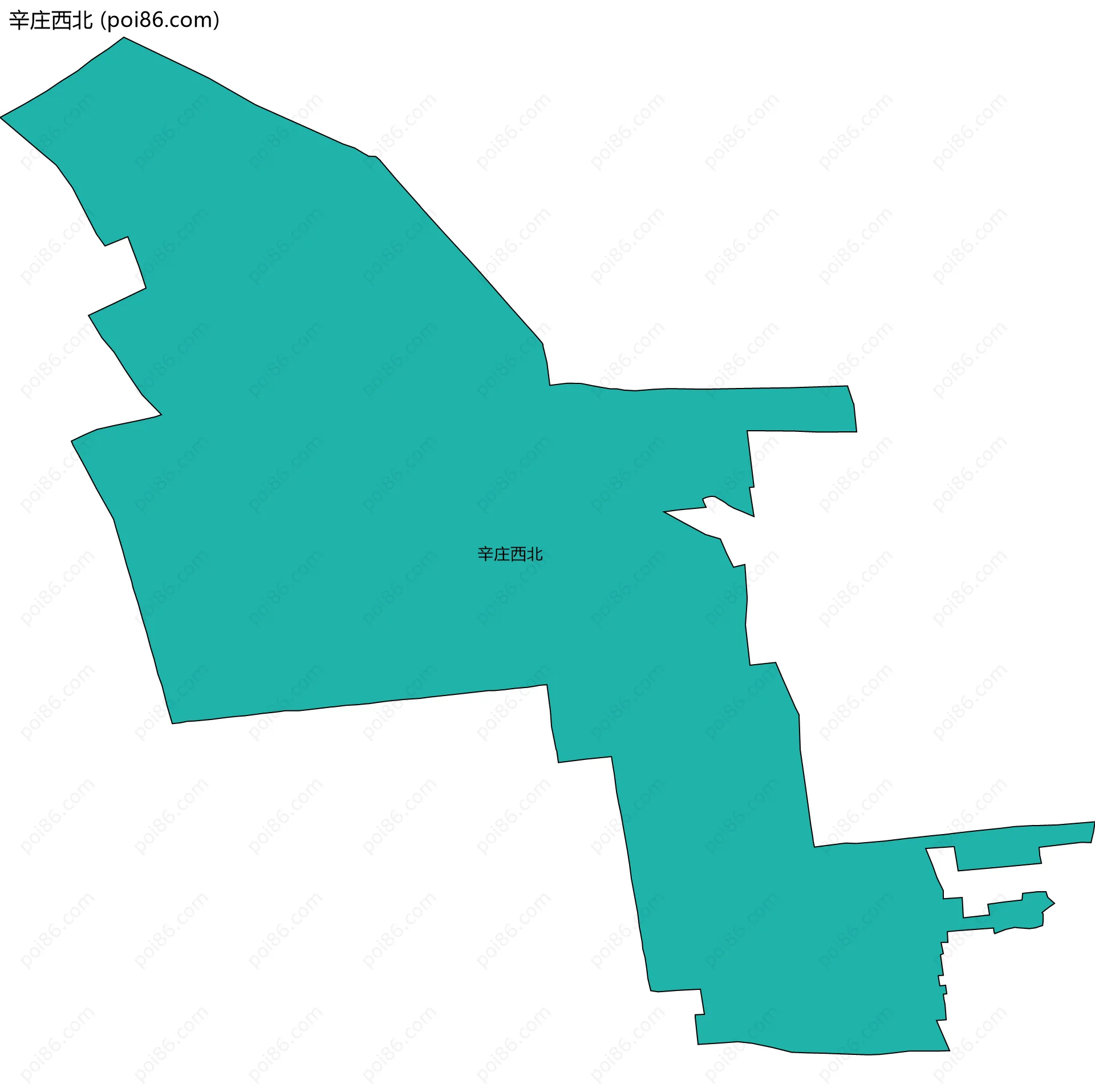 辛庄西北边界地图