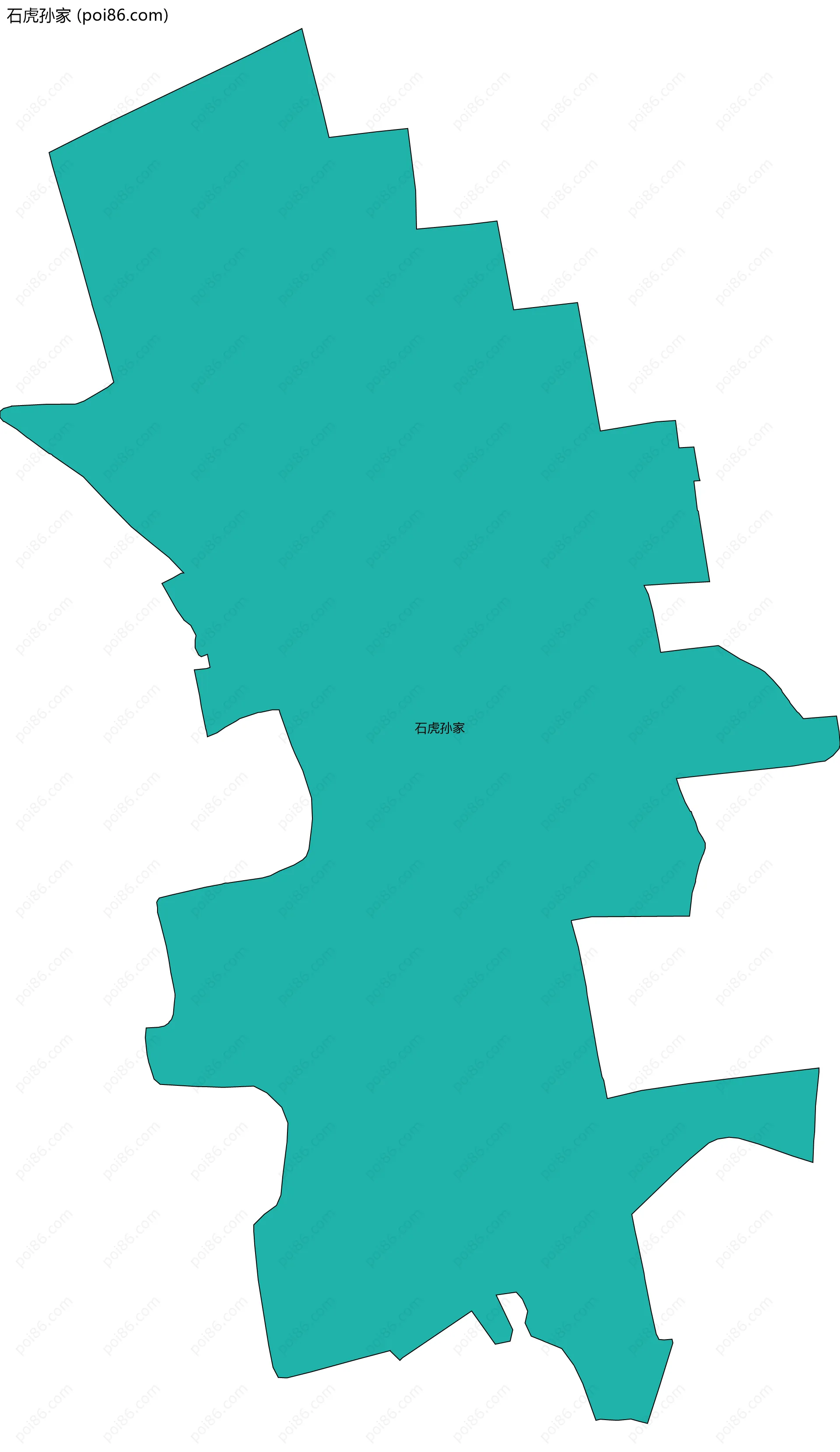 石虎孙家边界地图