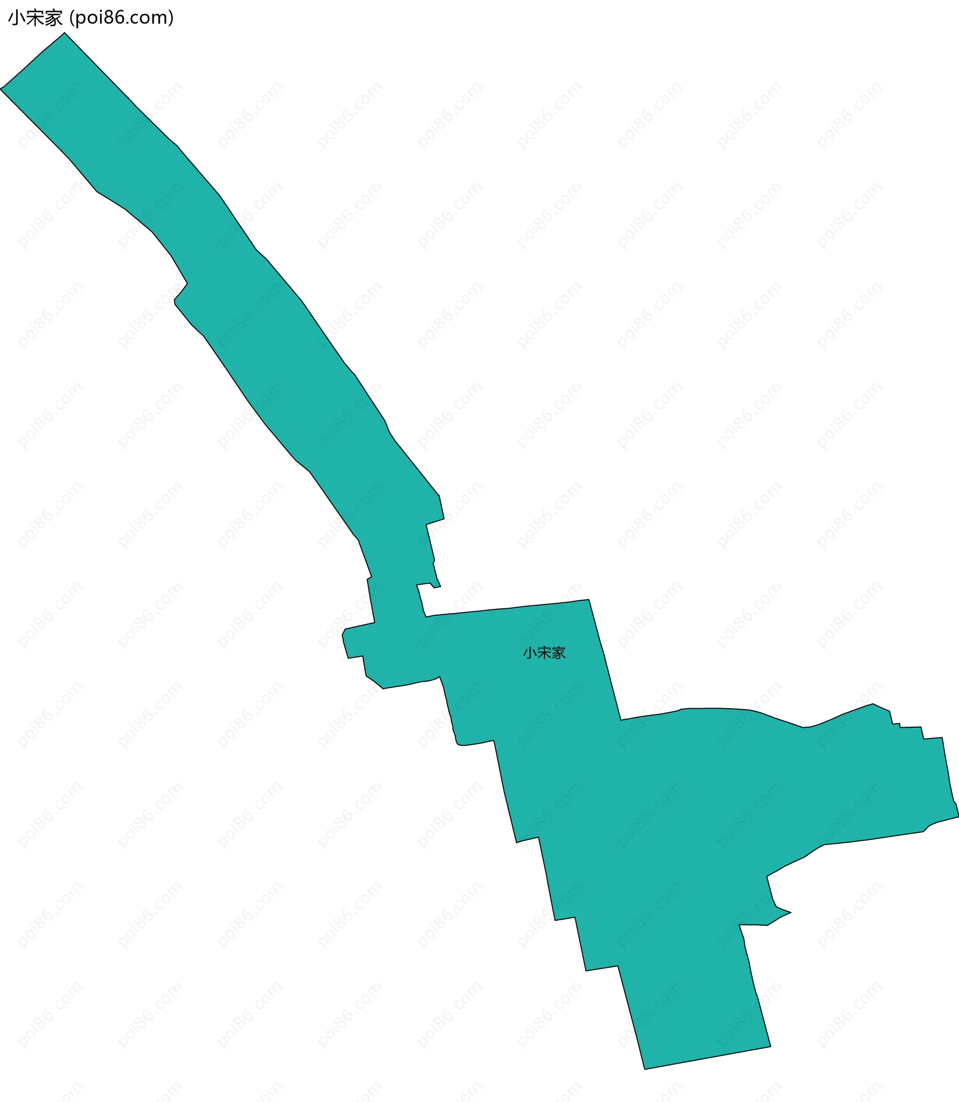 小宋家边界地图