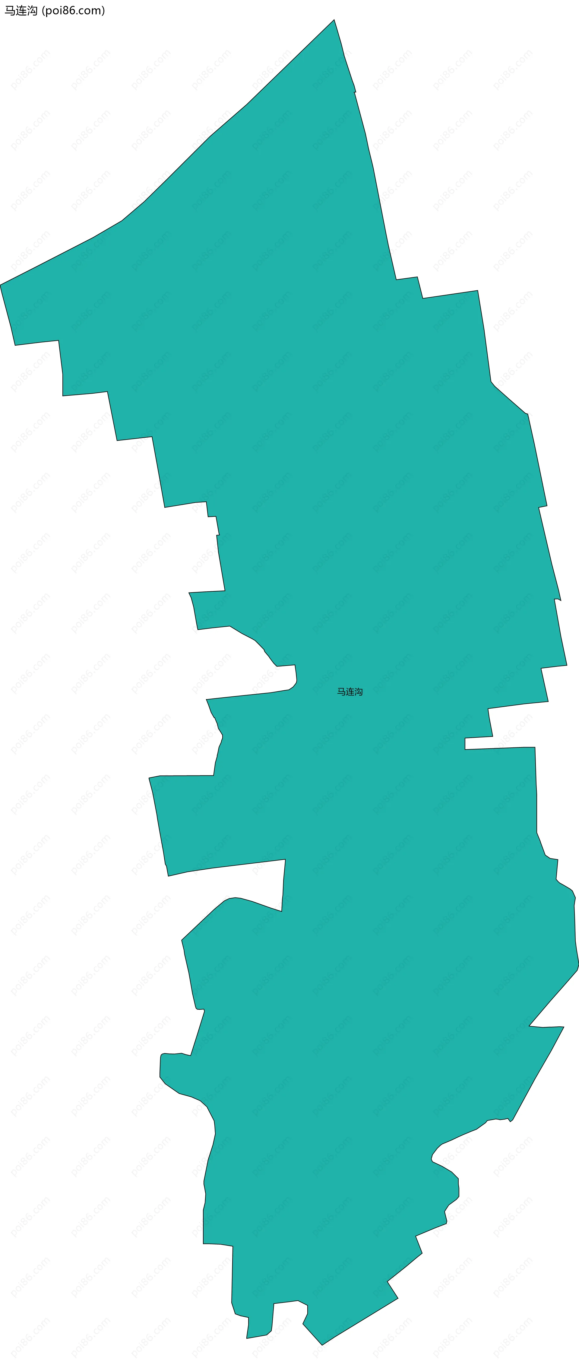 马连沟边界地图