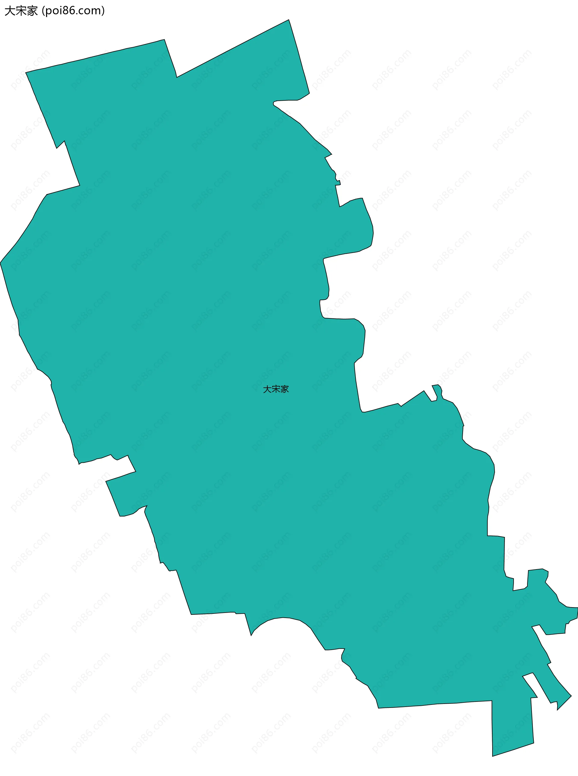 大宋家边界地图