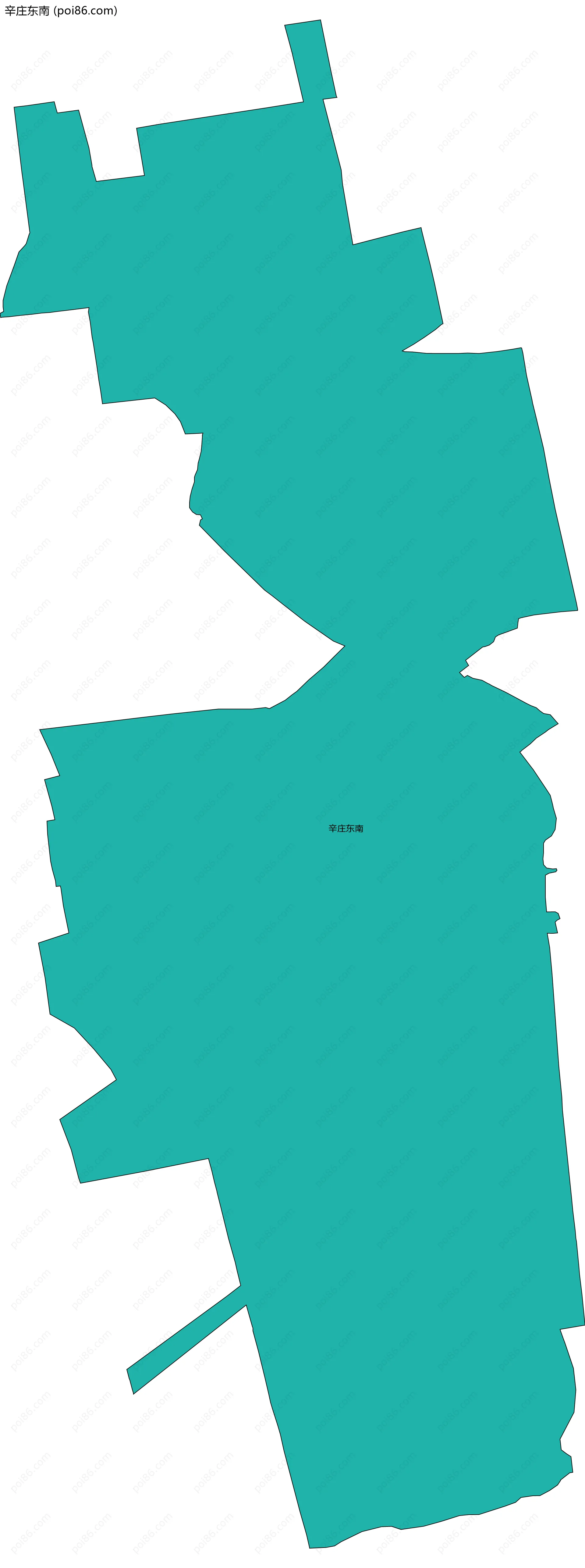 辛庄东南边界地图