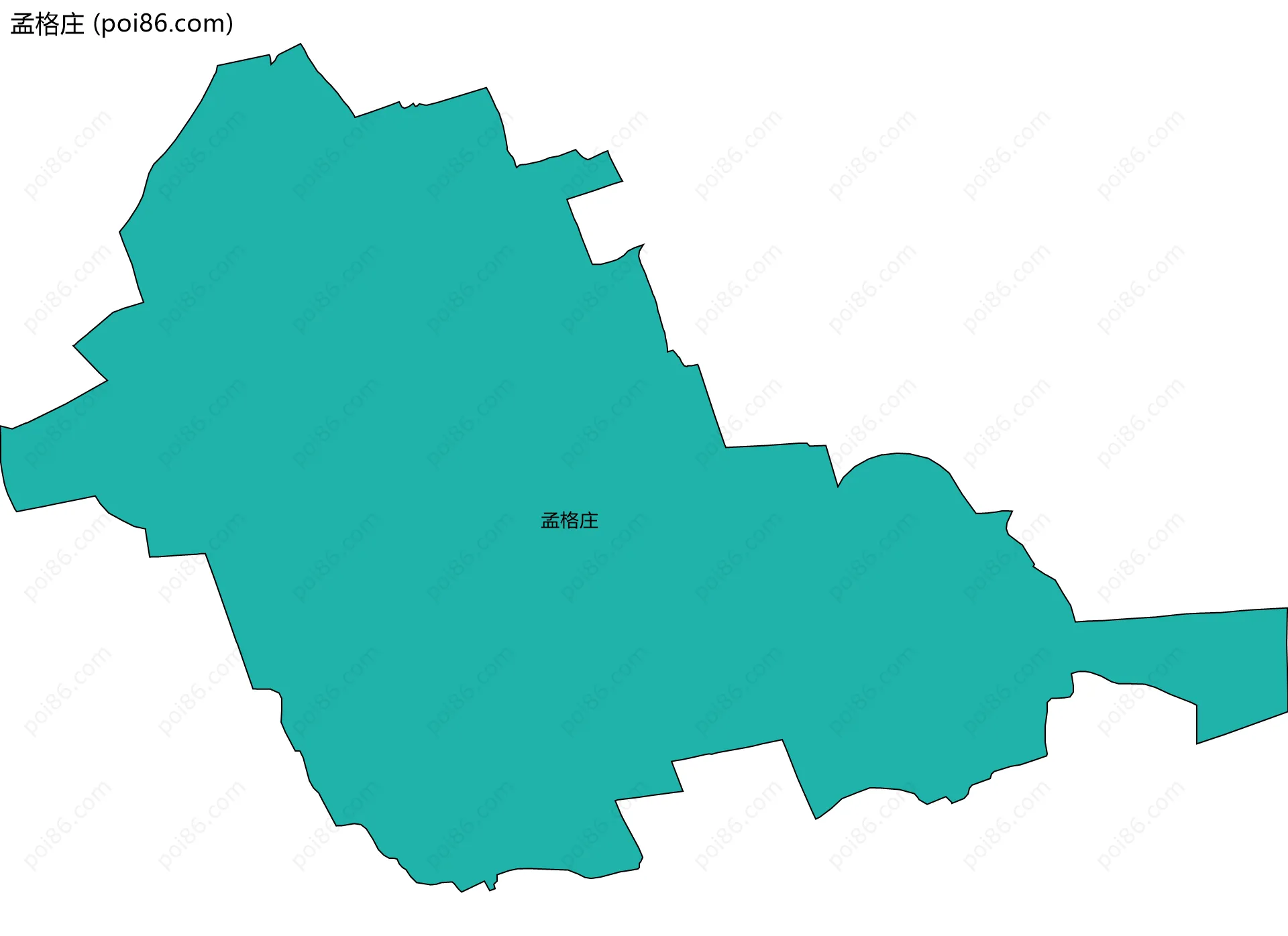孟格庄边界地图