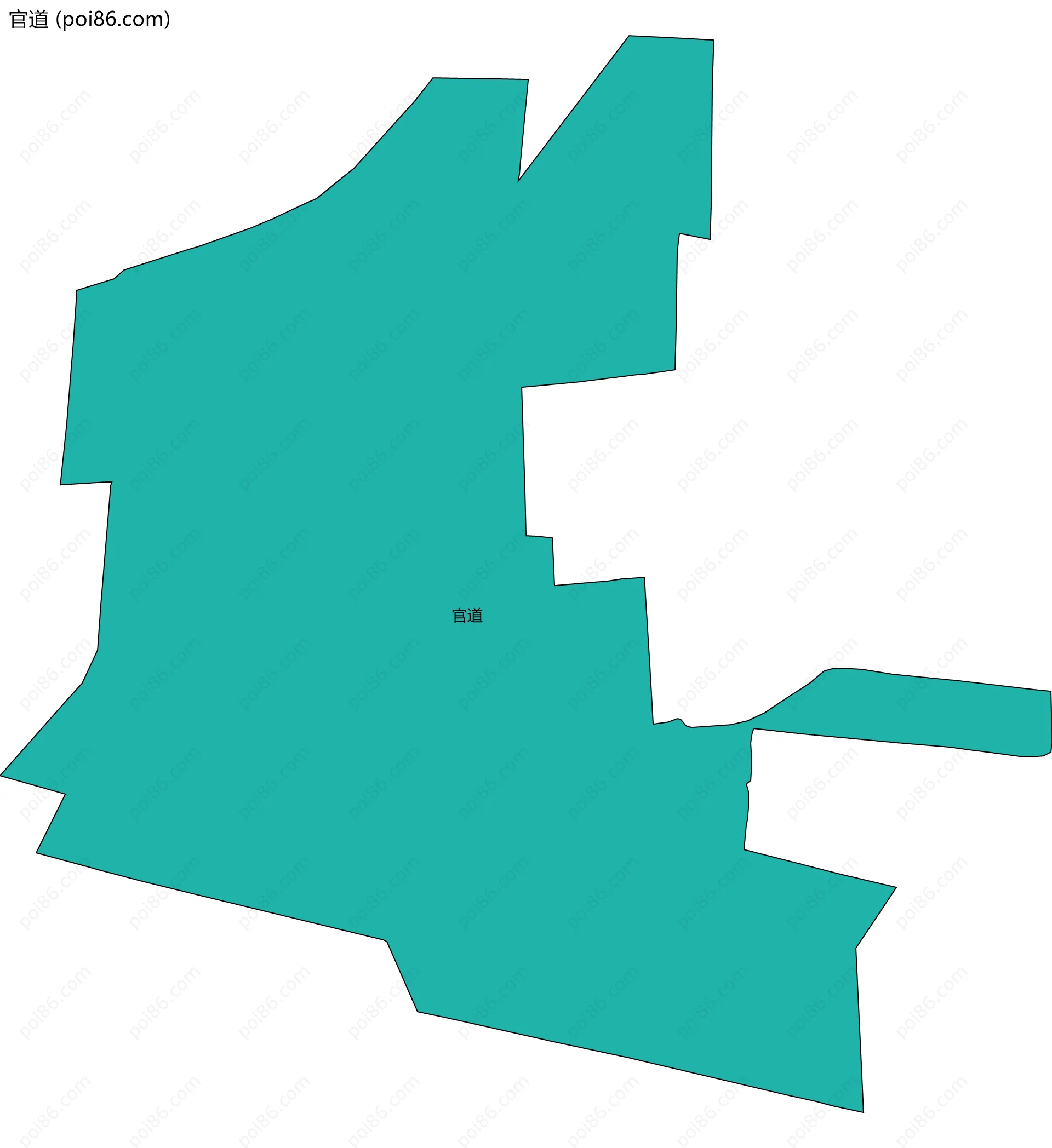 官道边界地图