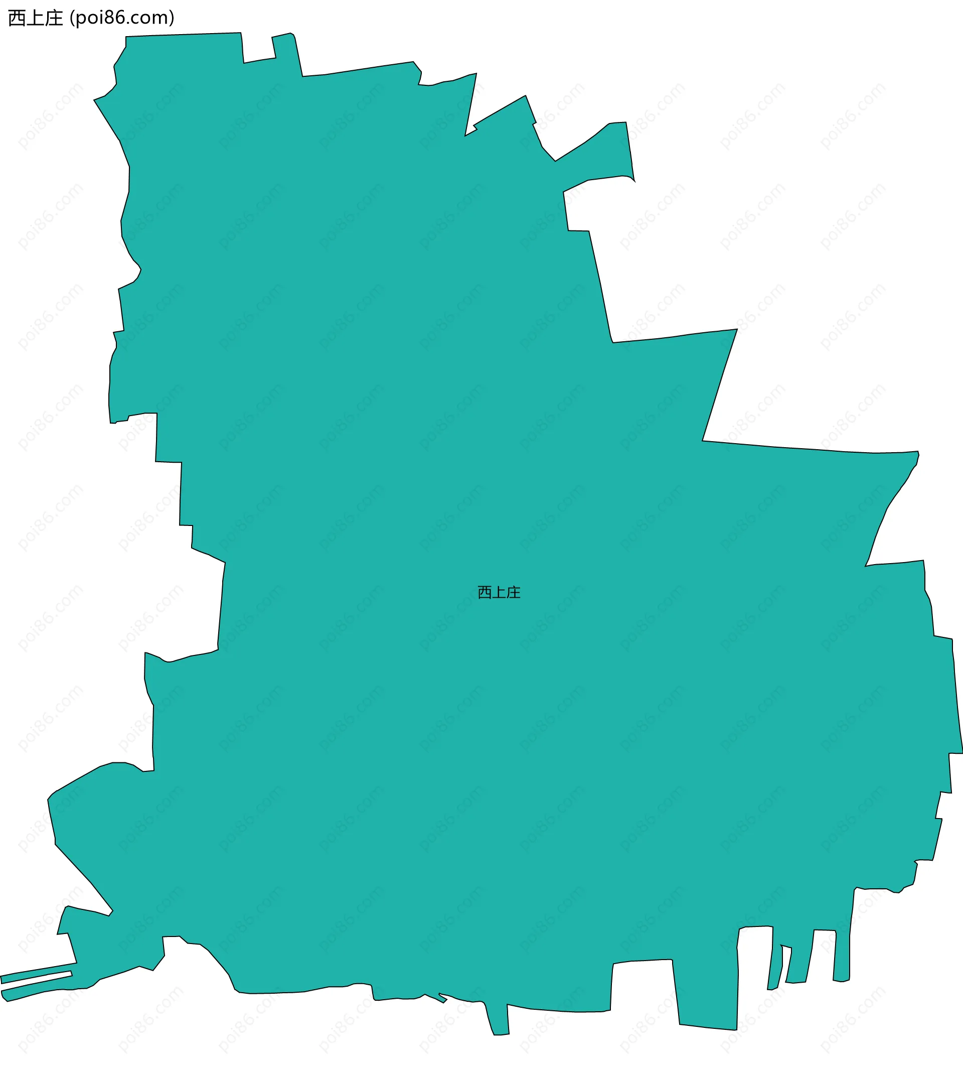 西上庄边界地图