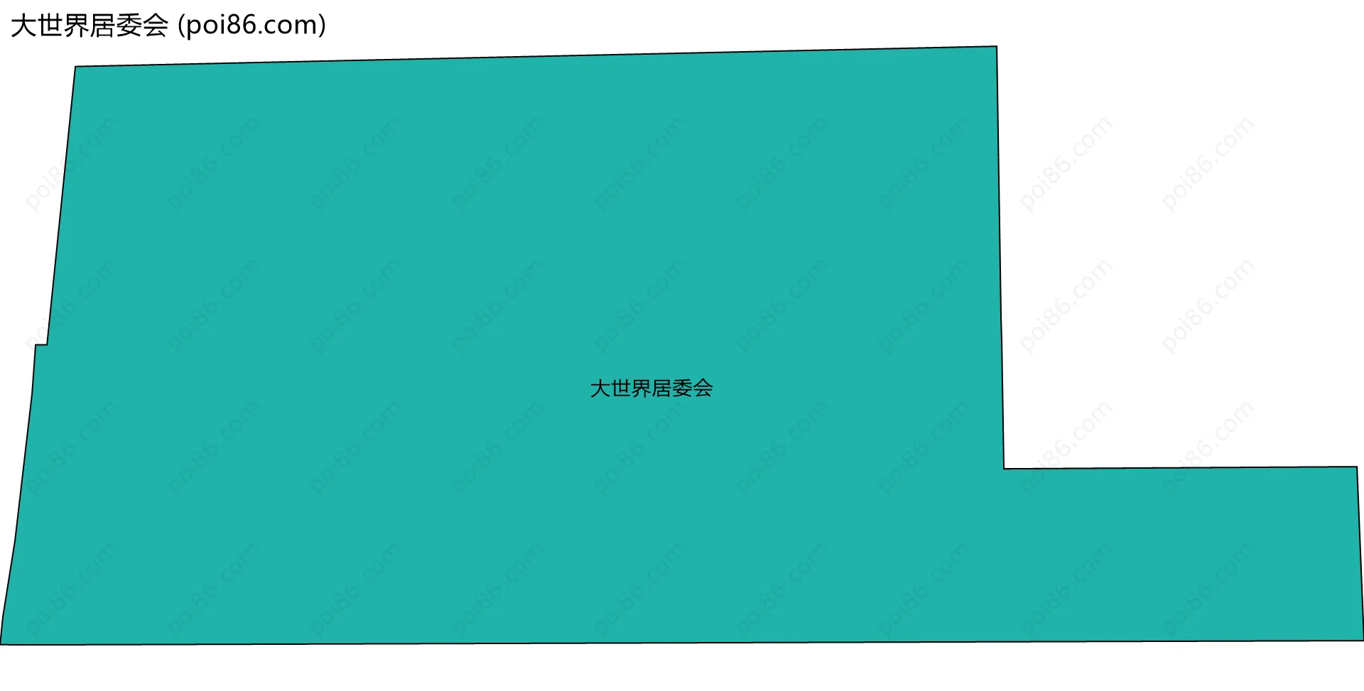 大世界居委会边界地图