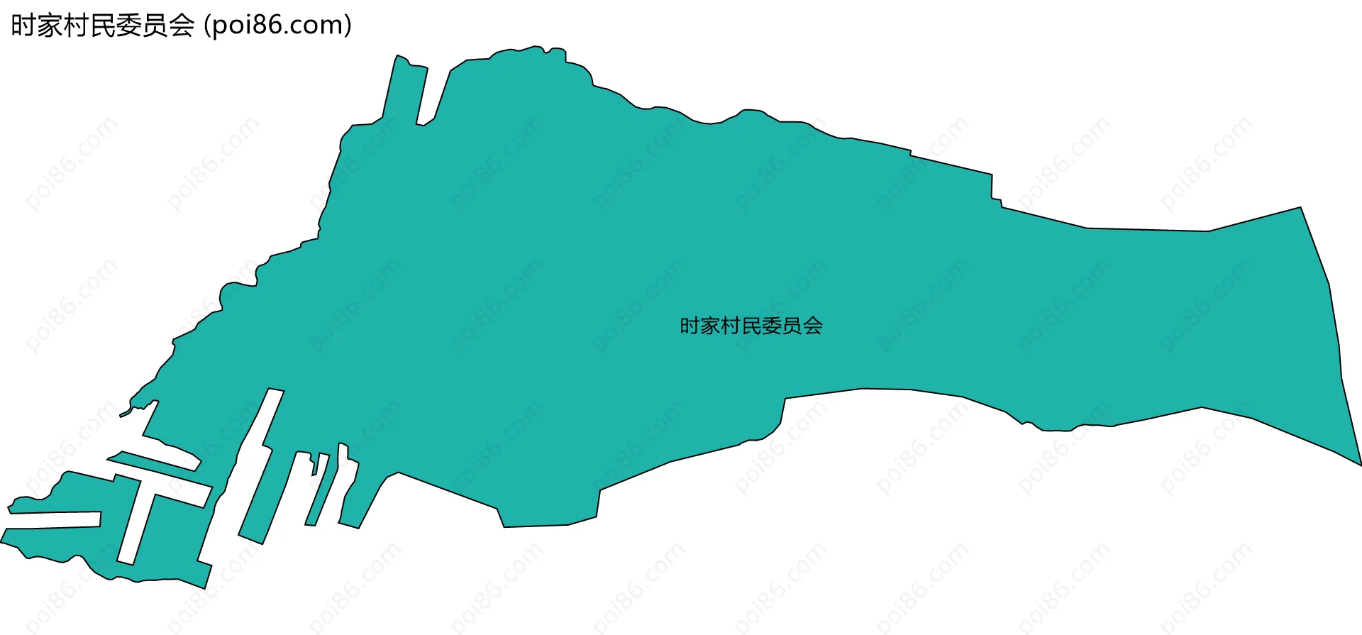 时家村民委员会边界地图