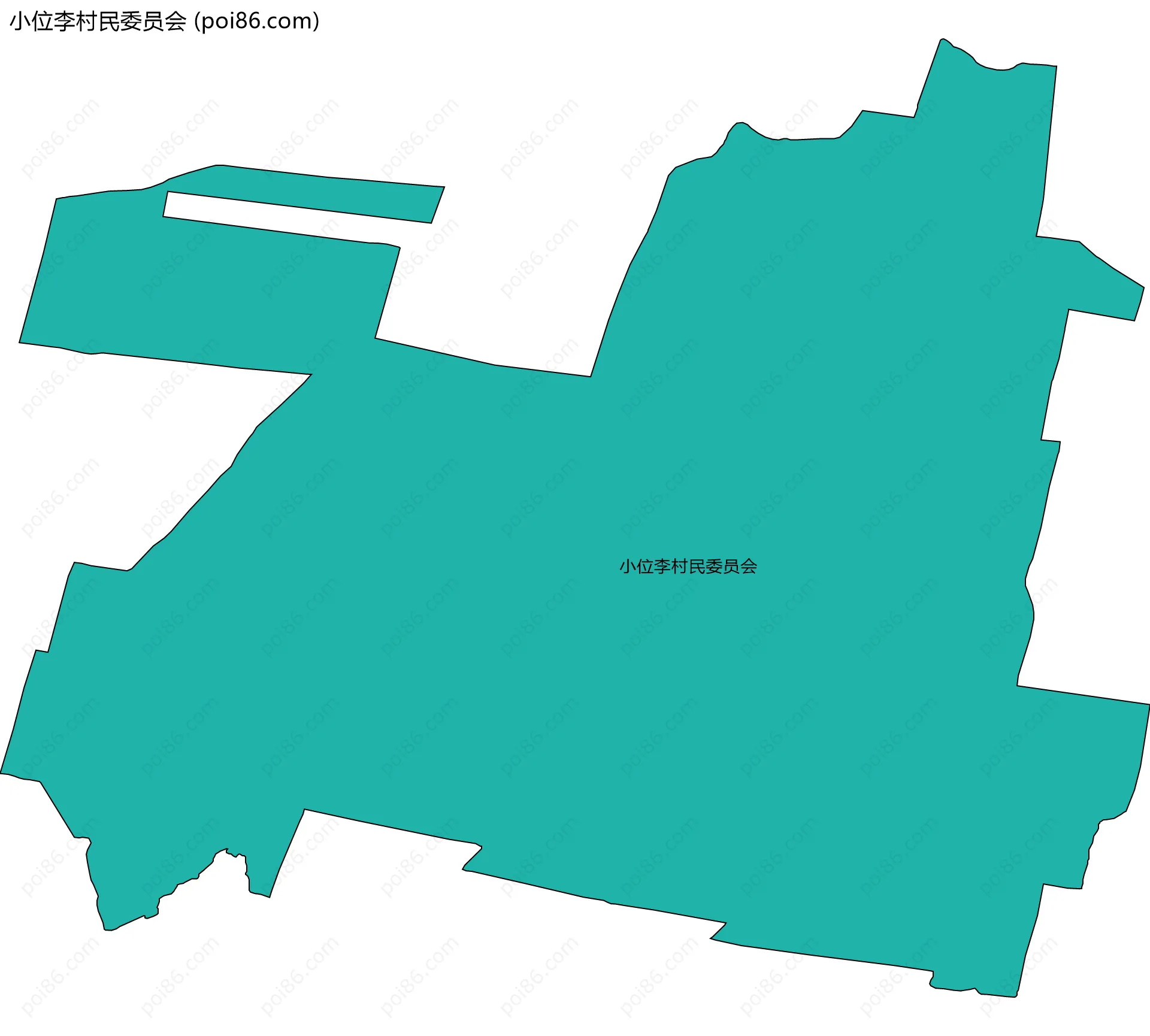 小位李村民委员会边界地图
