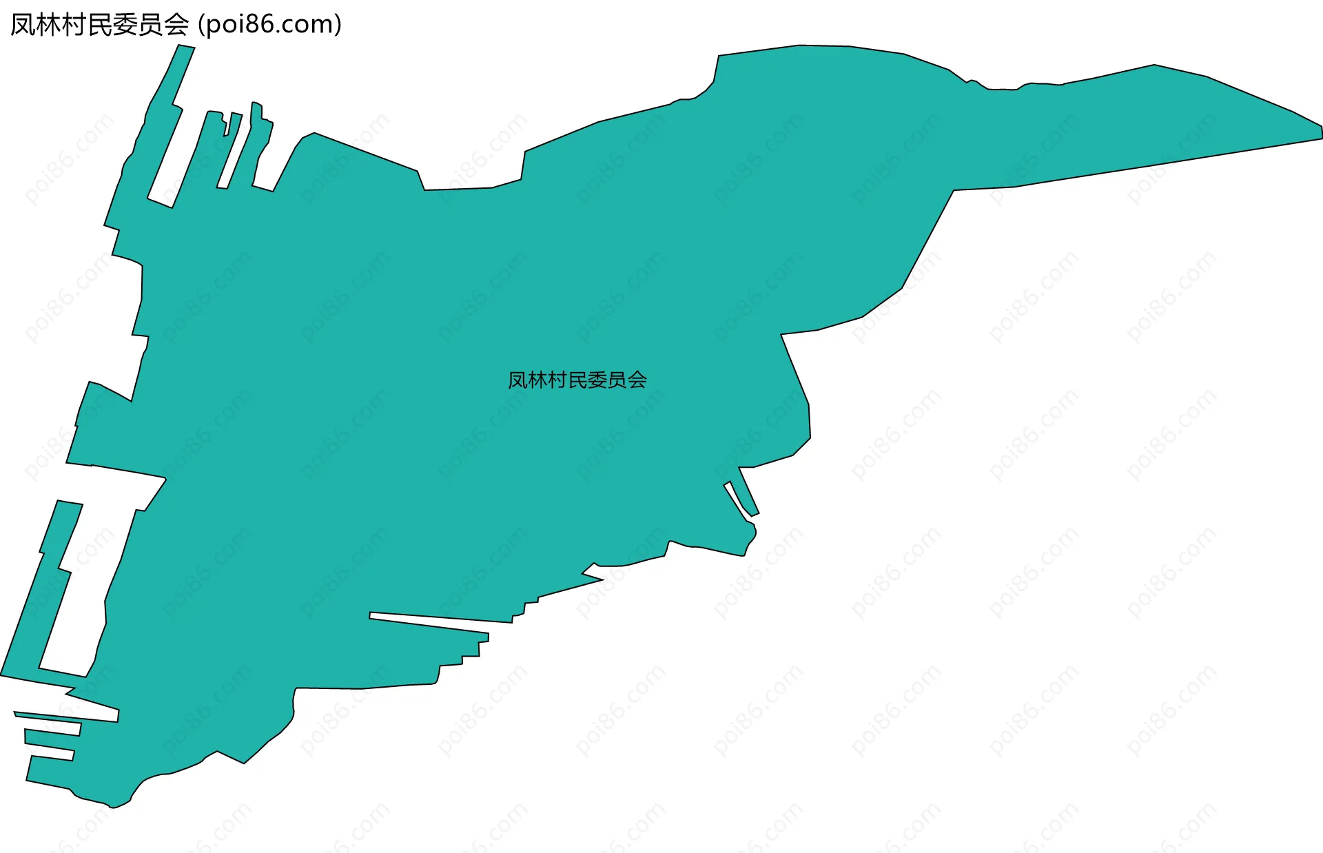 凤林村民委员会边界地图