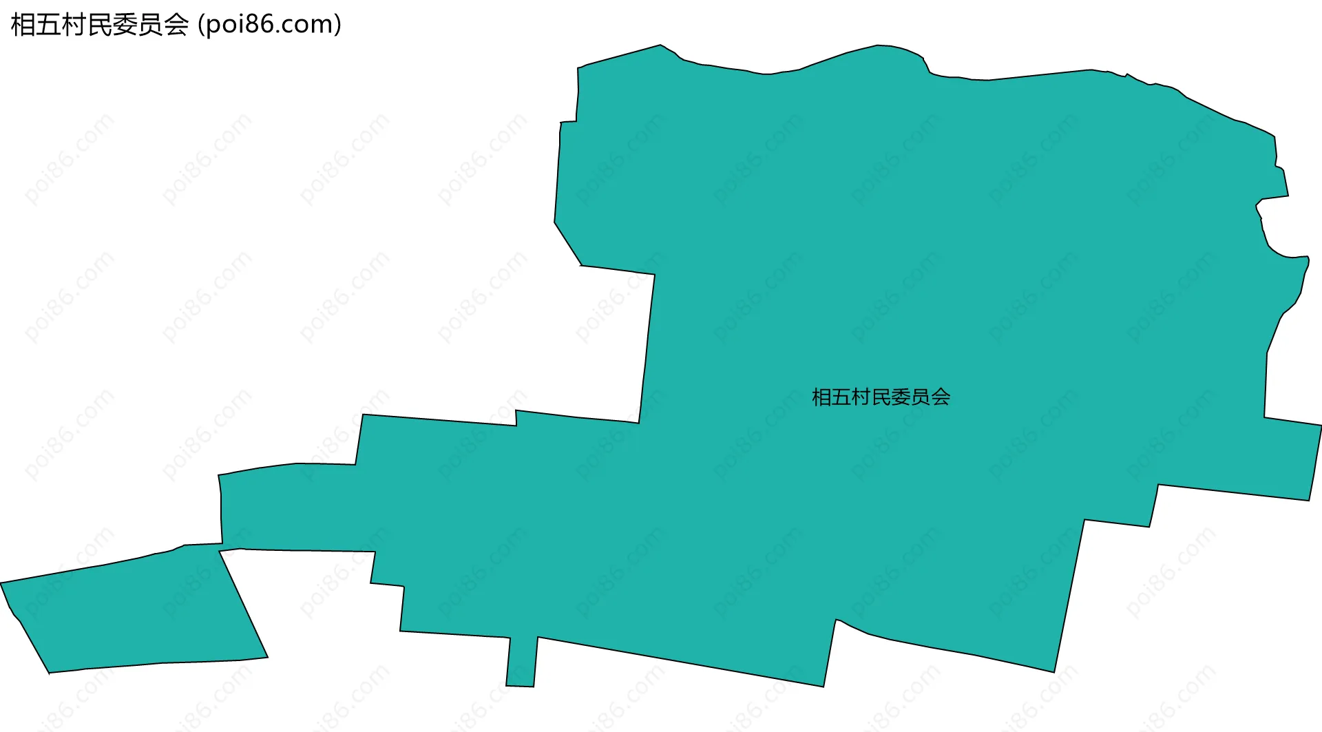 相五村民委员会边界地图