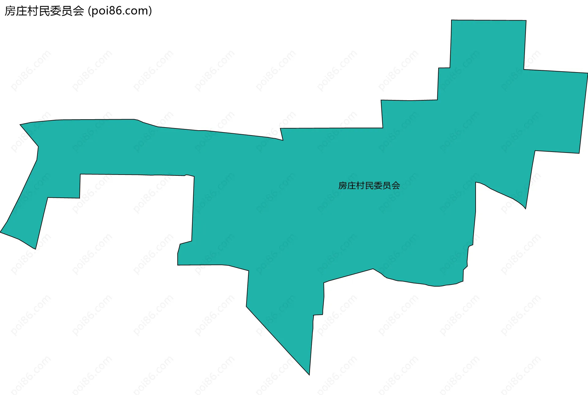 房庄村民委员会边界地图