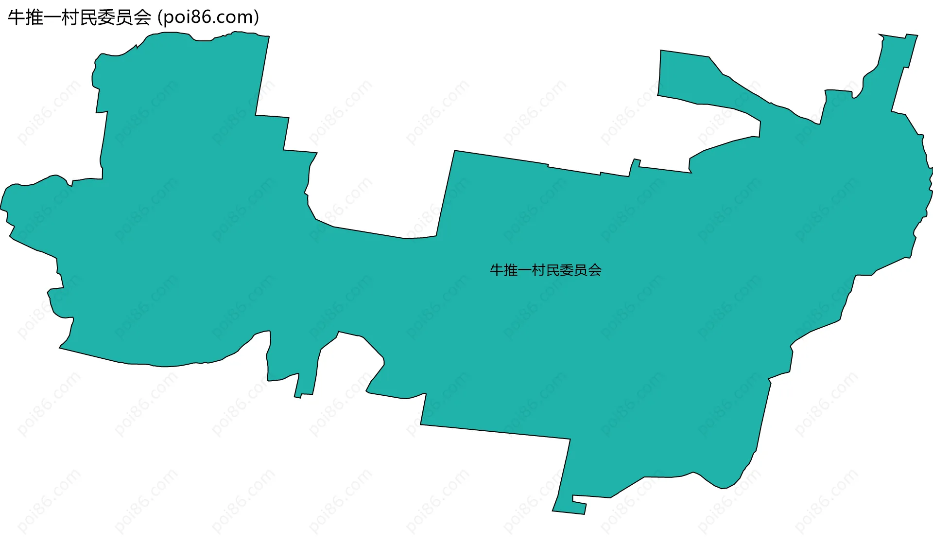 牛推一村民委员会边界地图