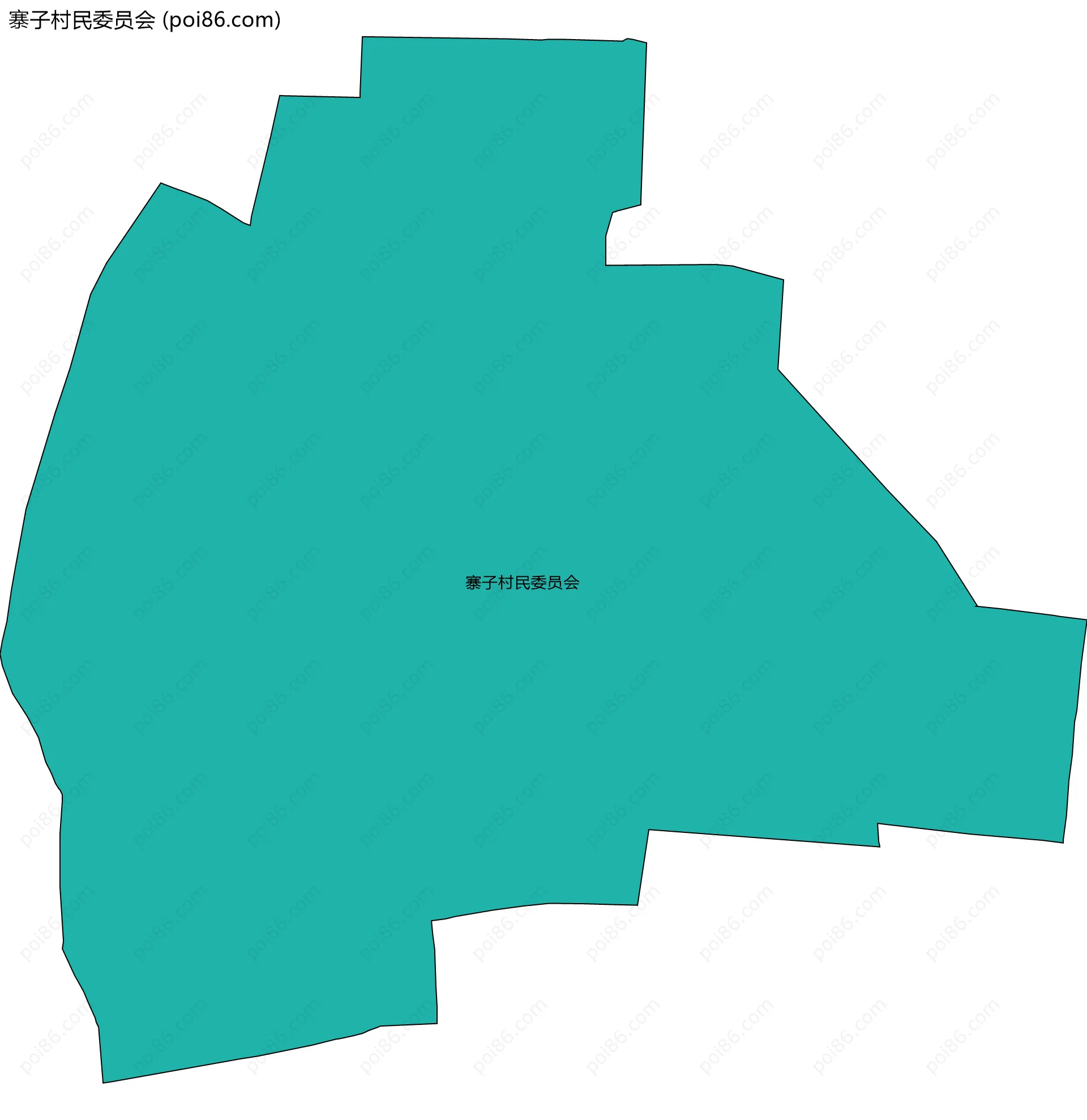 寨子村民委员会边界地图