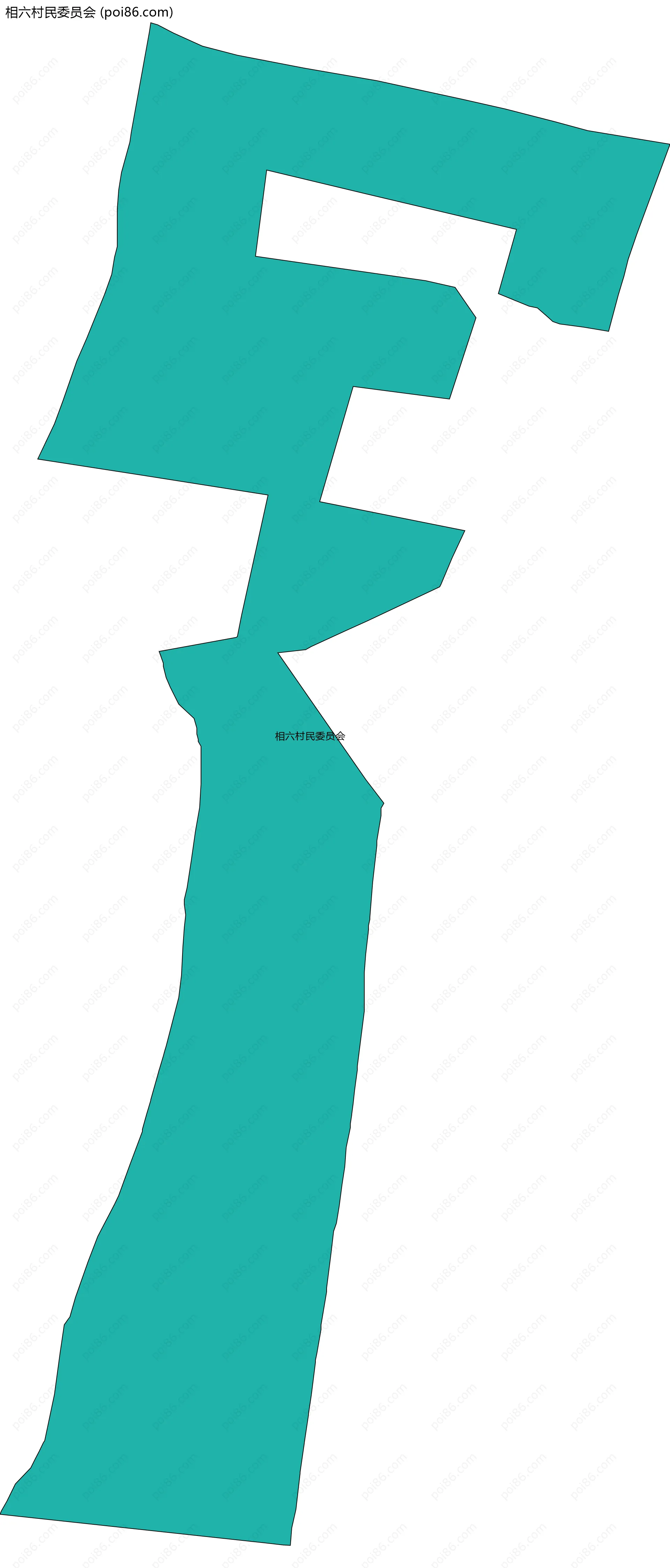 相六村民委员会边界地图