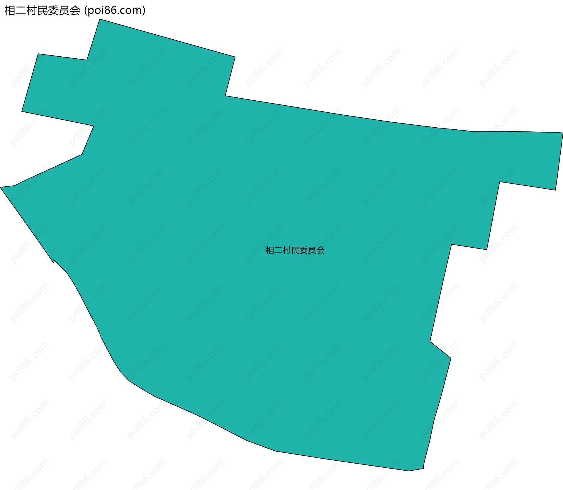 相二村民委员会边界地图