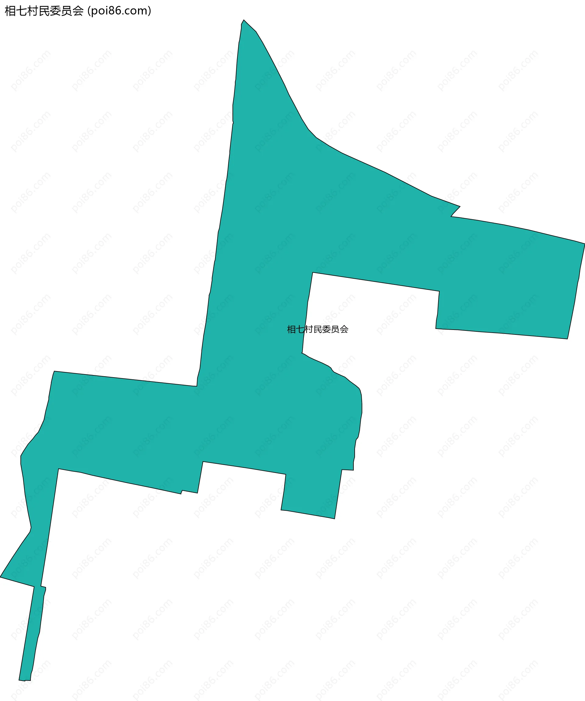 相七村民委员会边界地图