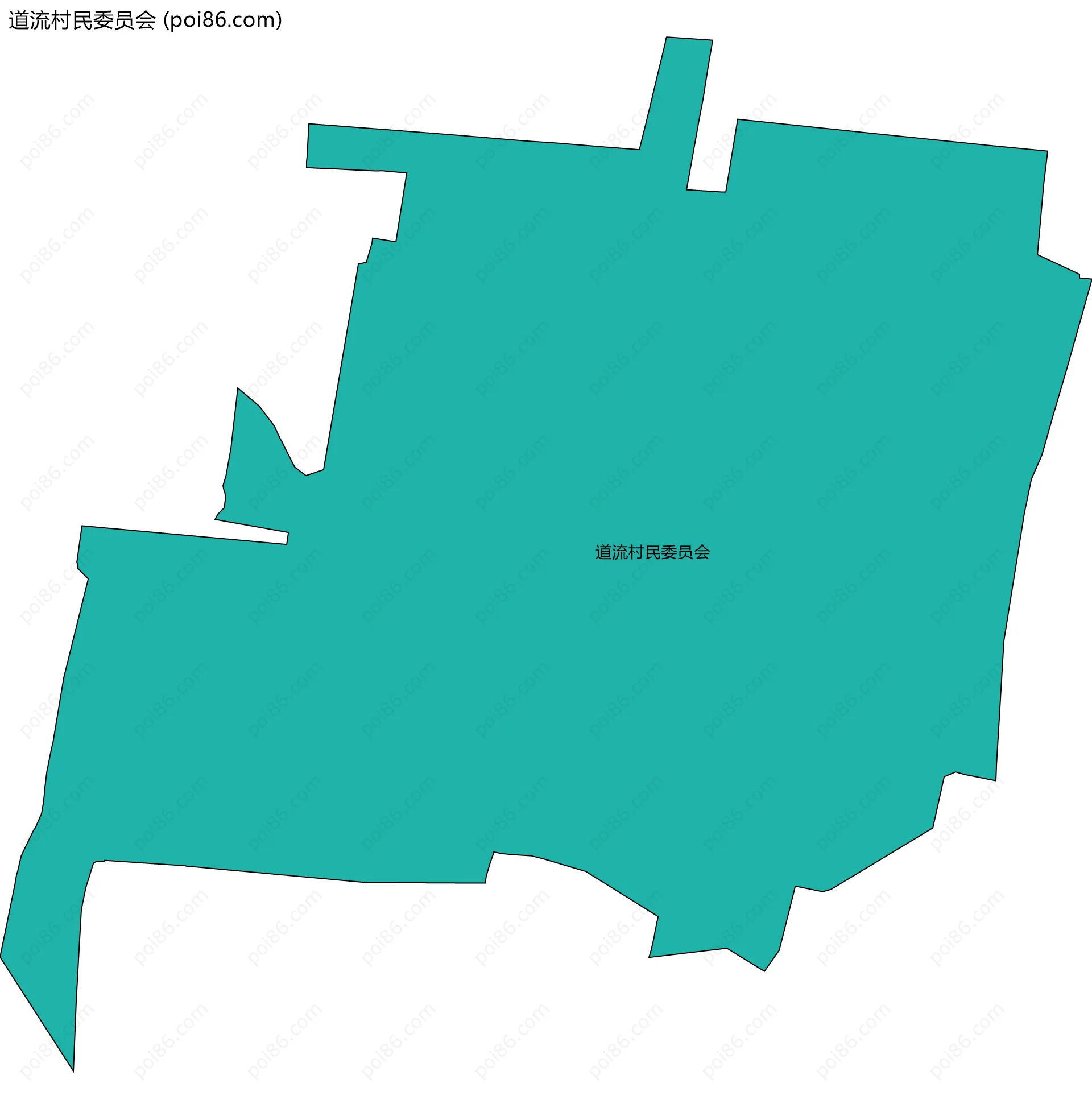 道流村民委员会边界地图