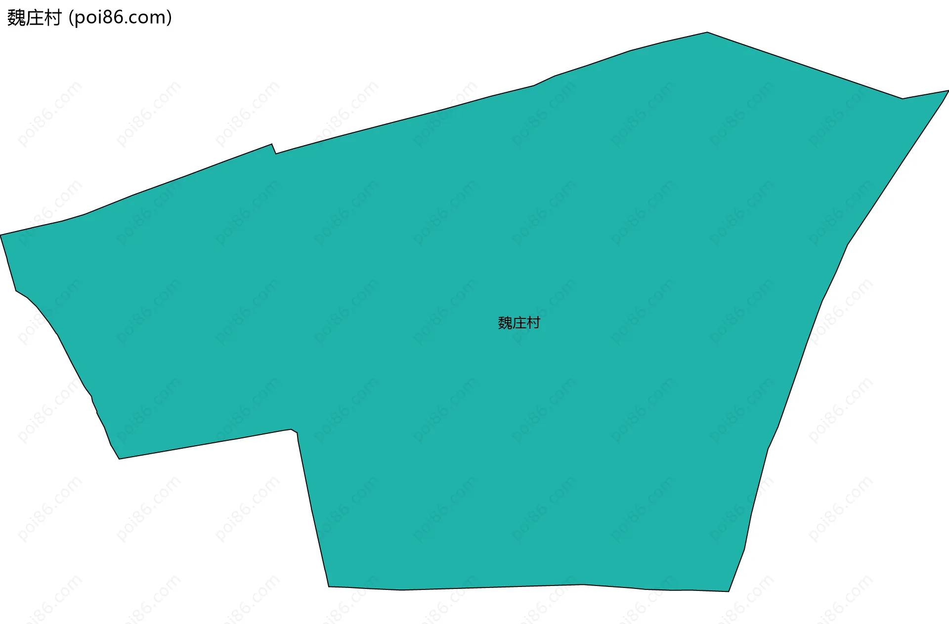 魏庄村边界地图