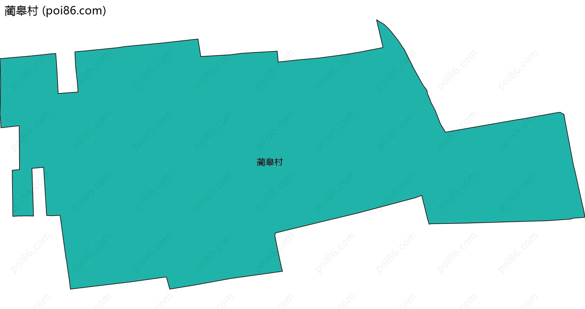 蔺皋村边界地图