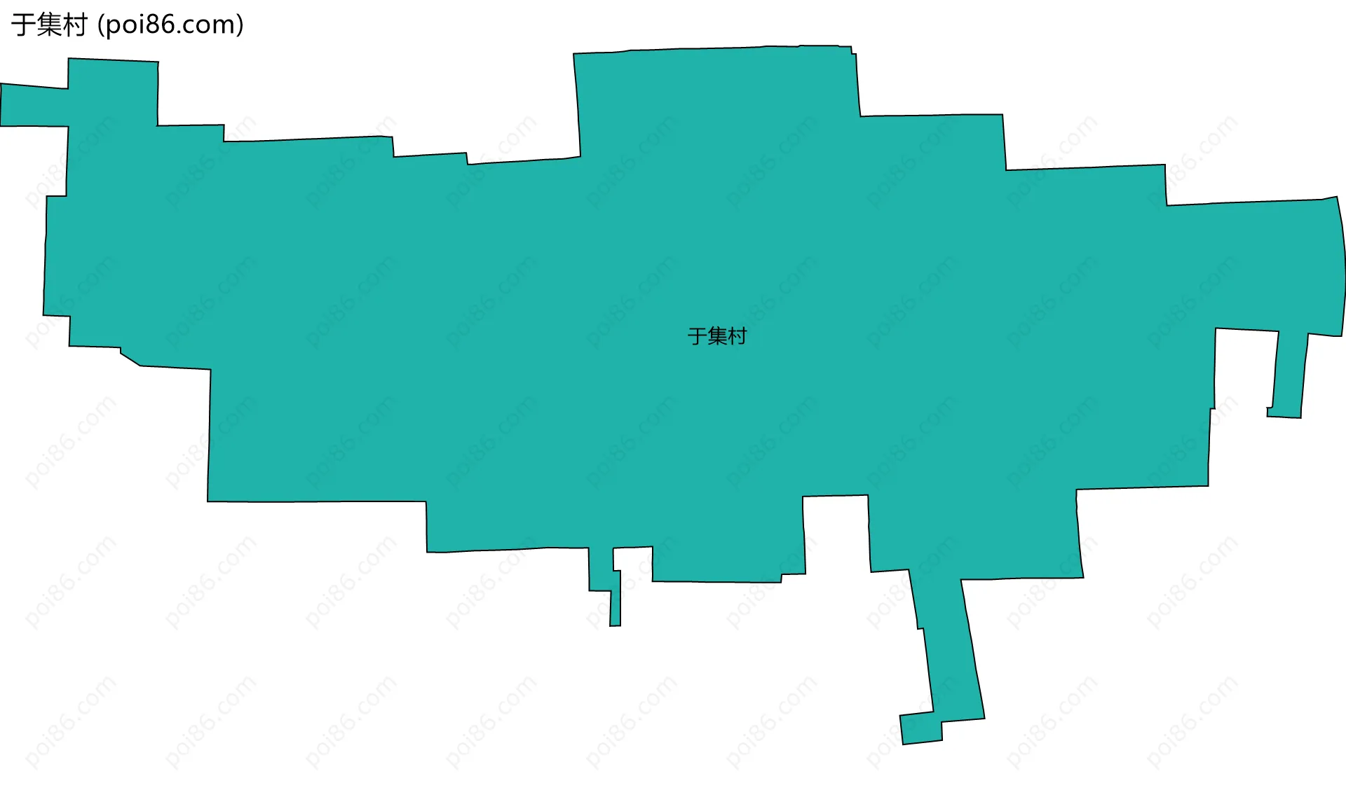 于集村边界地图