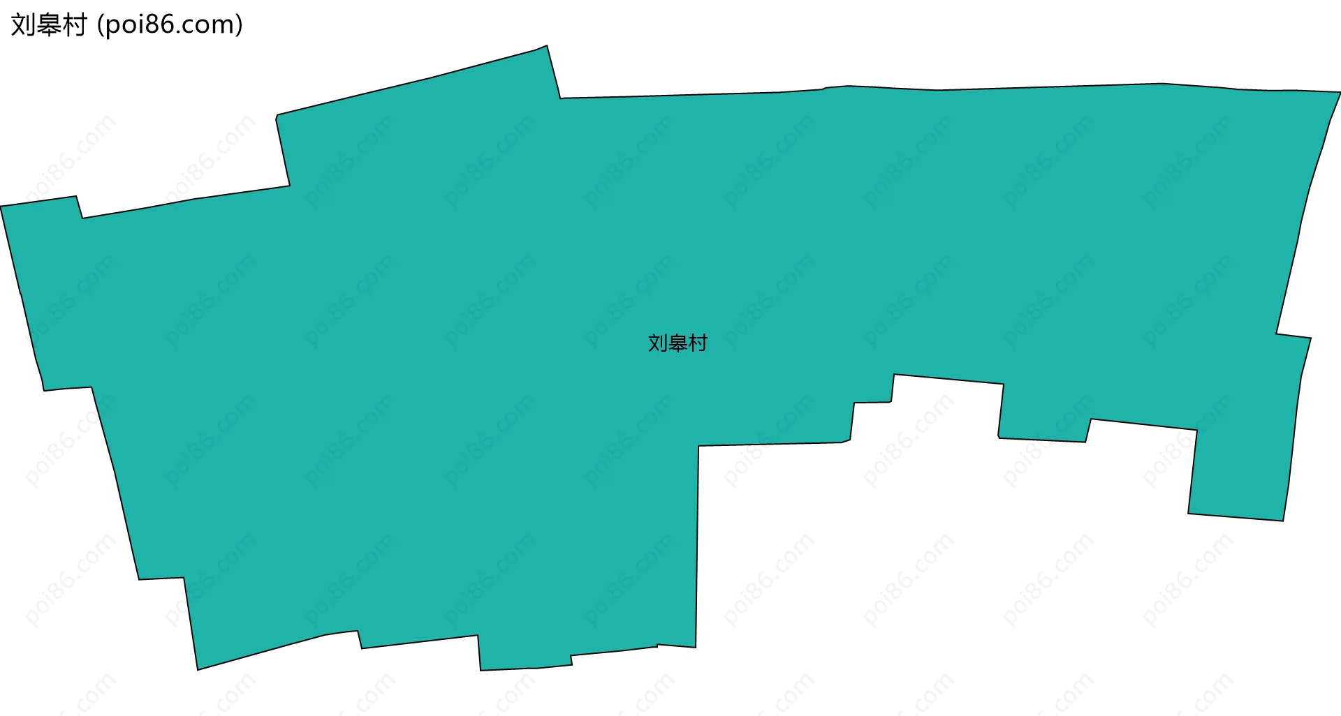 刘皋村边界地图