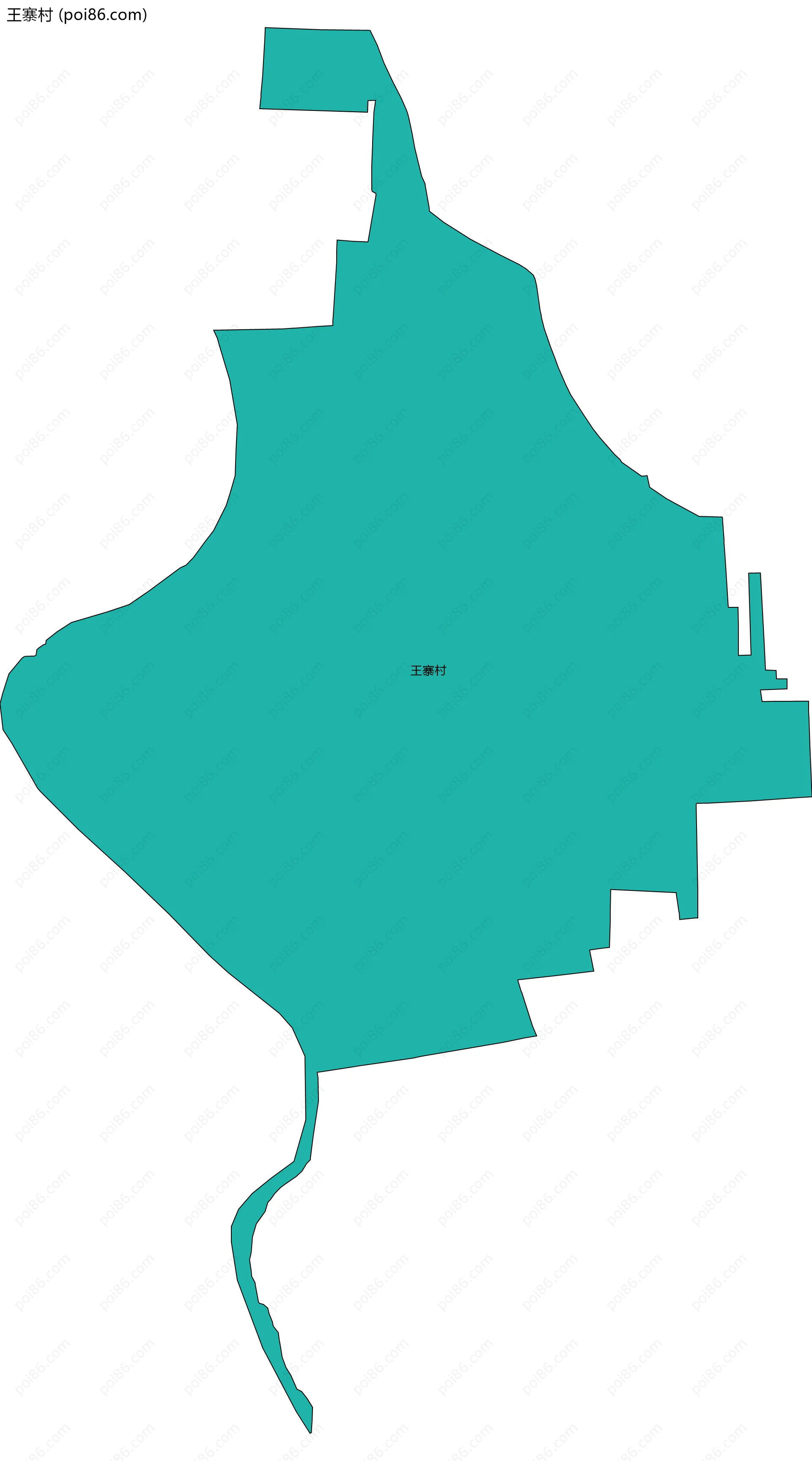 王寨村边界地图