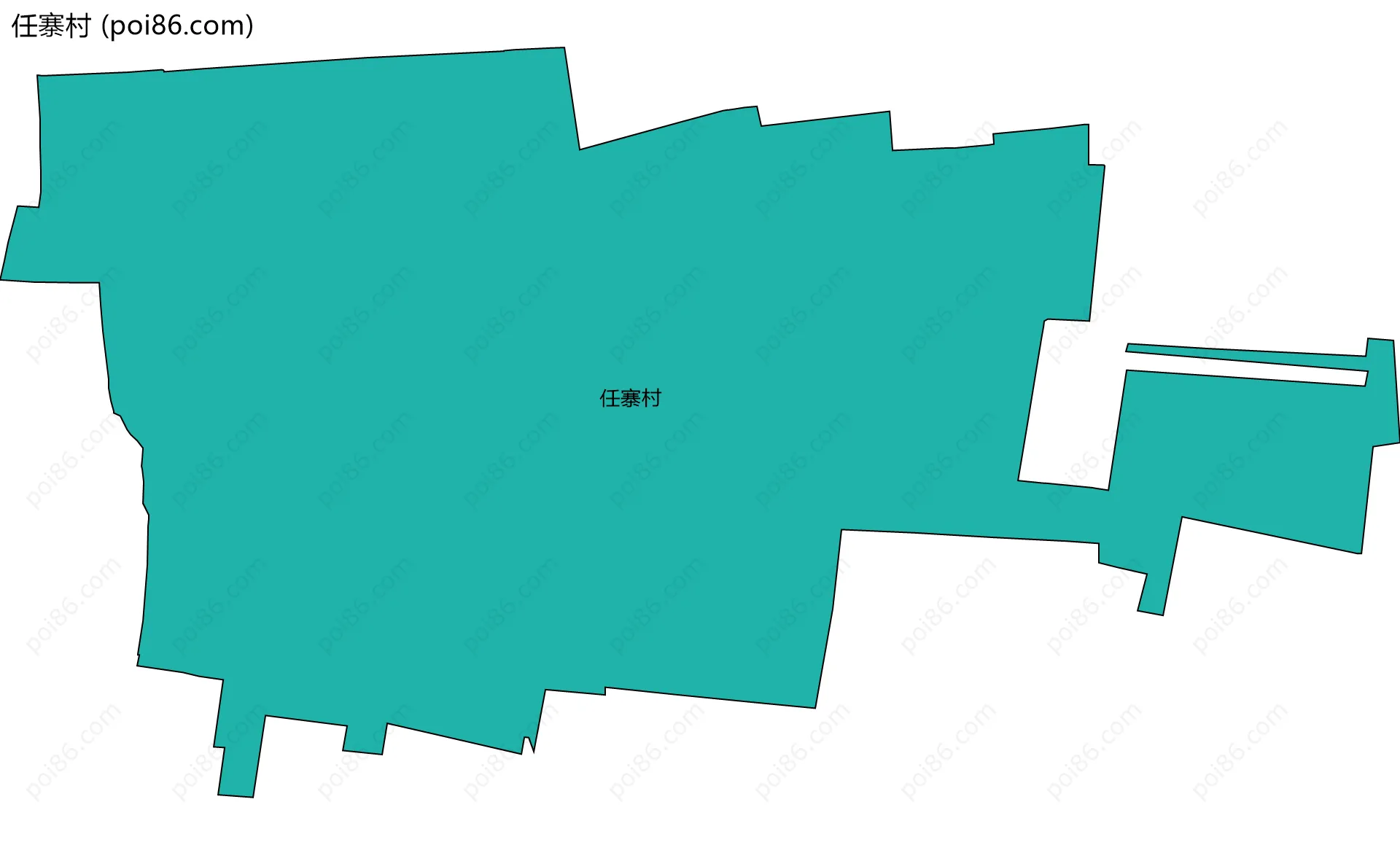 任寨村边界地图