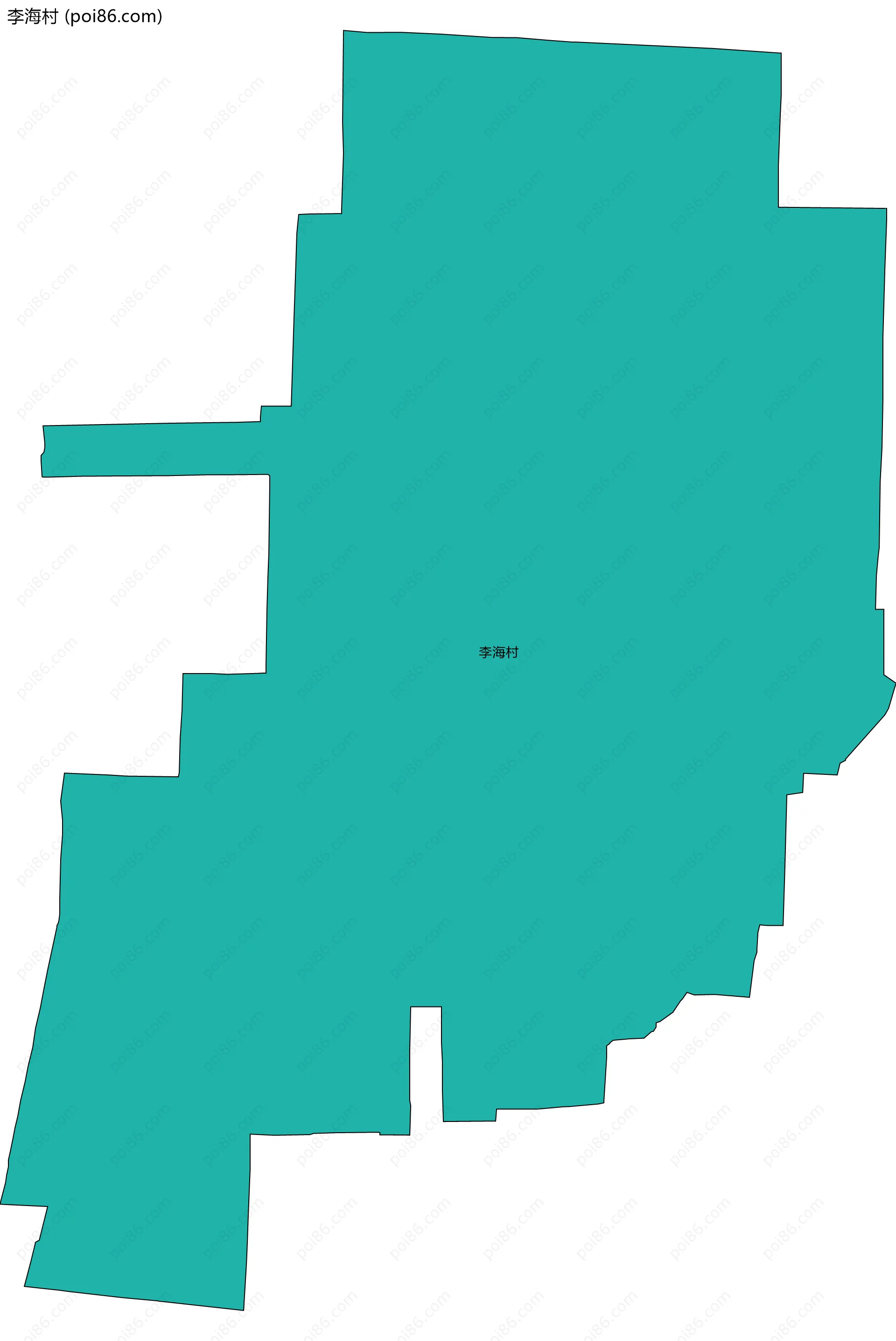 李海村边界地图