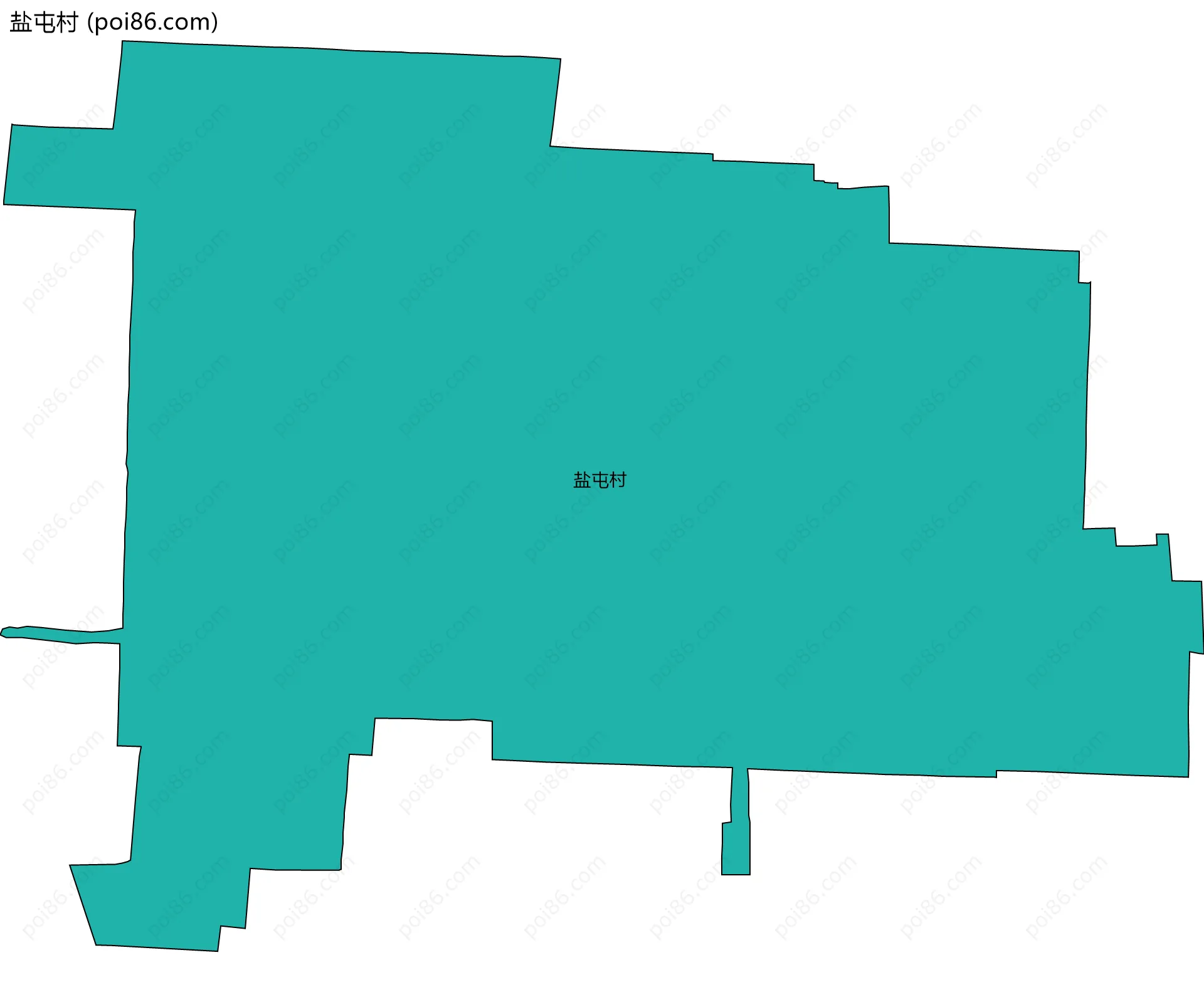 盐屯村边界地图
