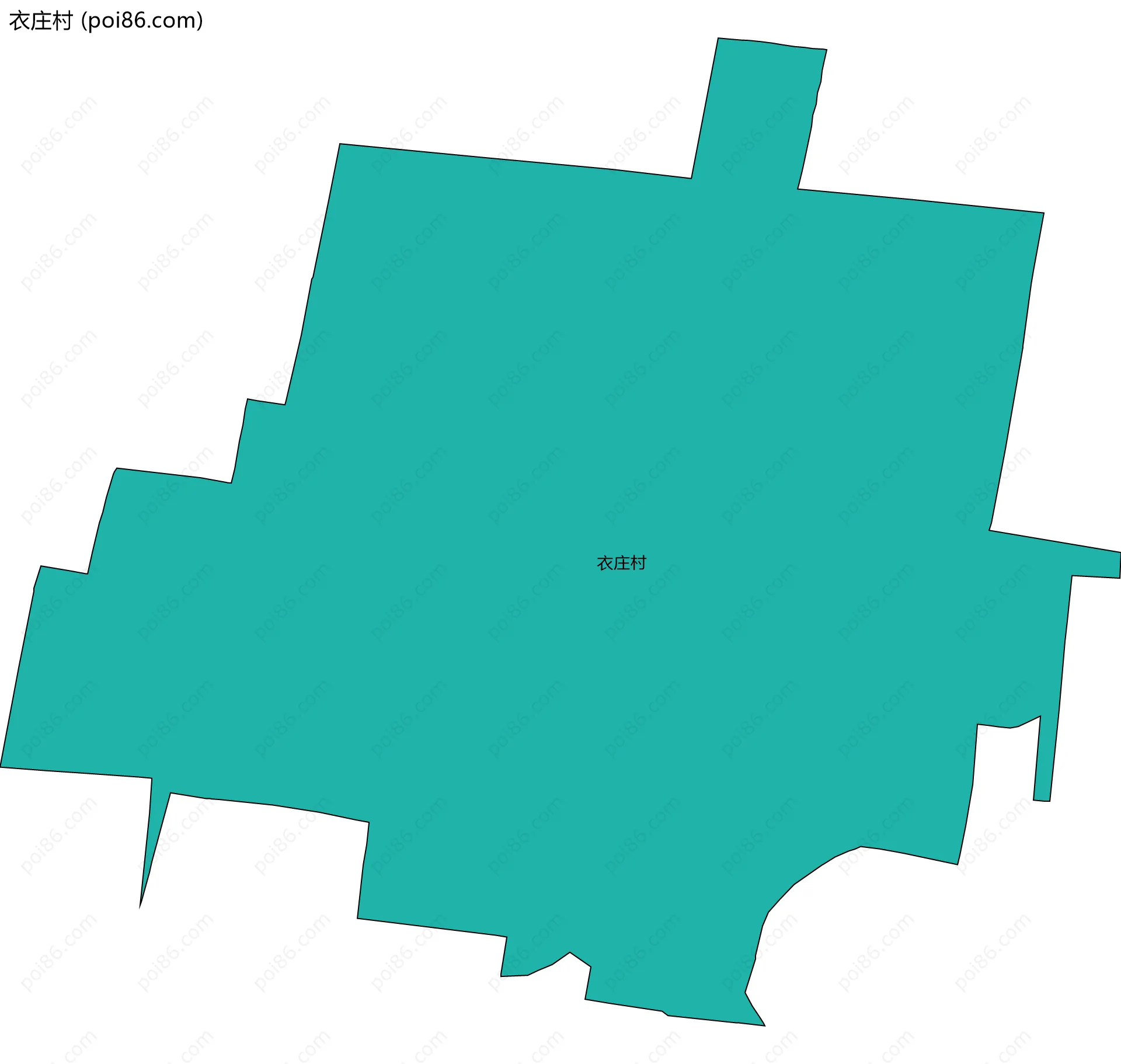 衣庄村边界地图