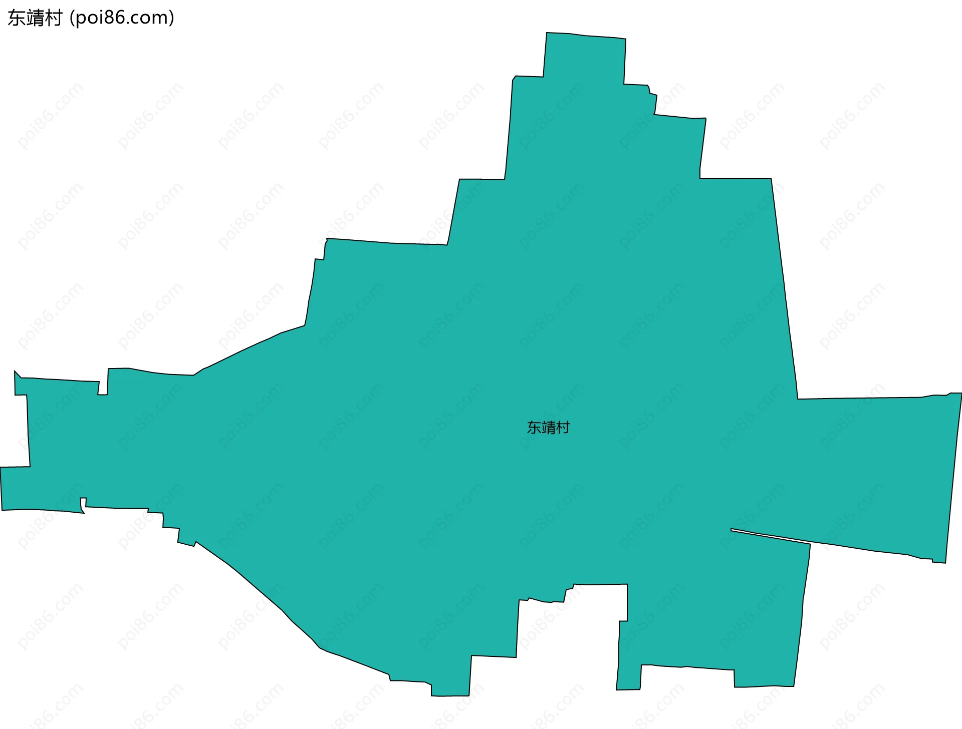 东靖村边界地图