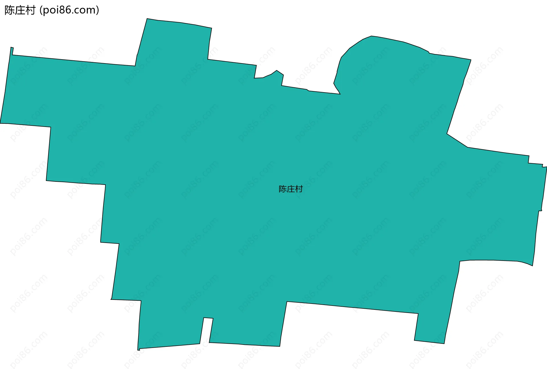 陈庄村边界地图
