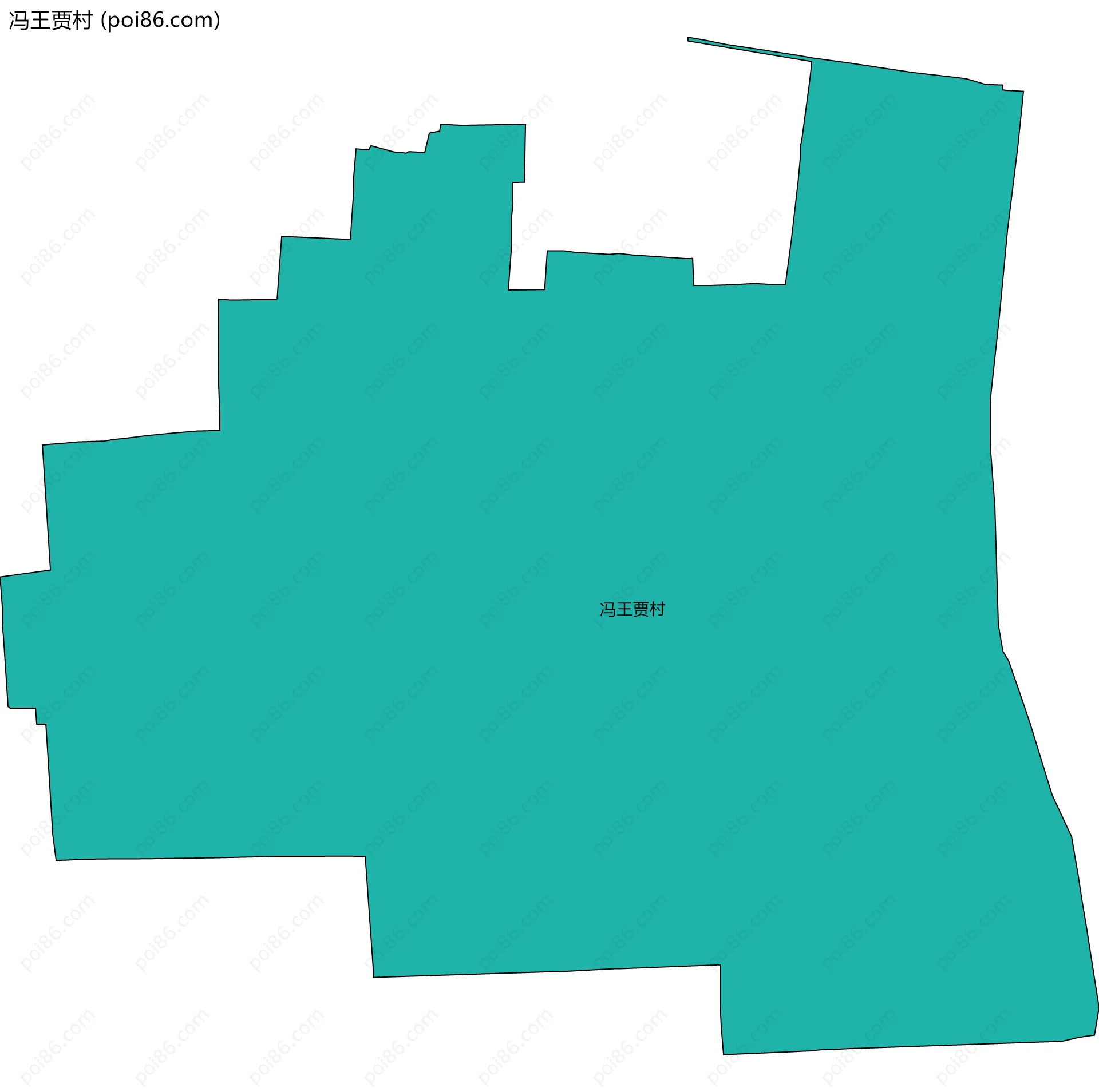 冯王贾村边界地图