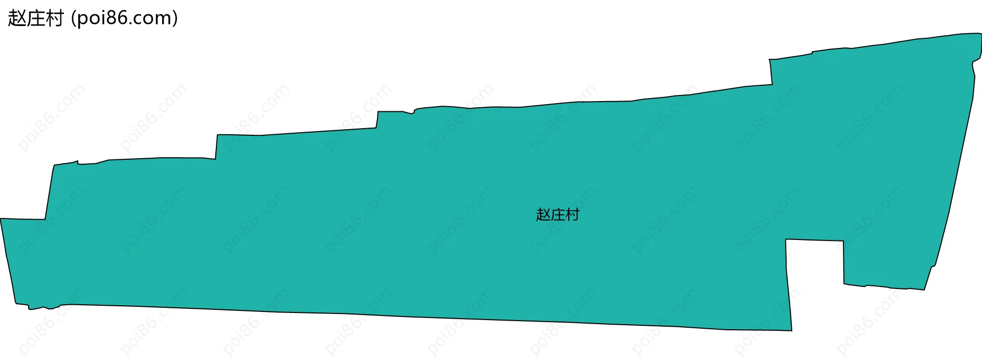 赵庄村边界地图