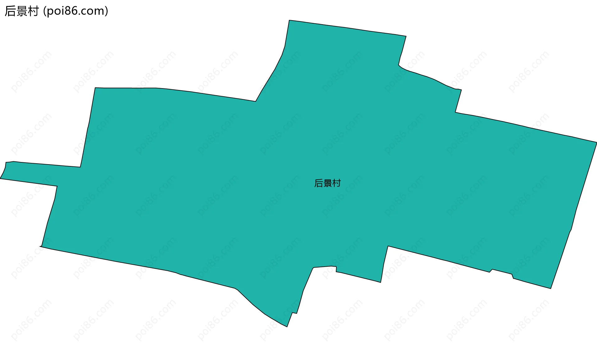 后景村边界地图