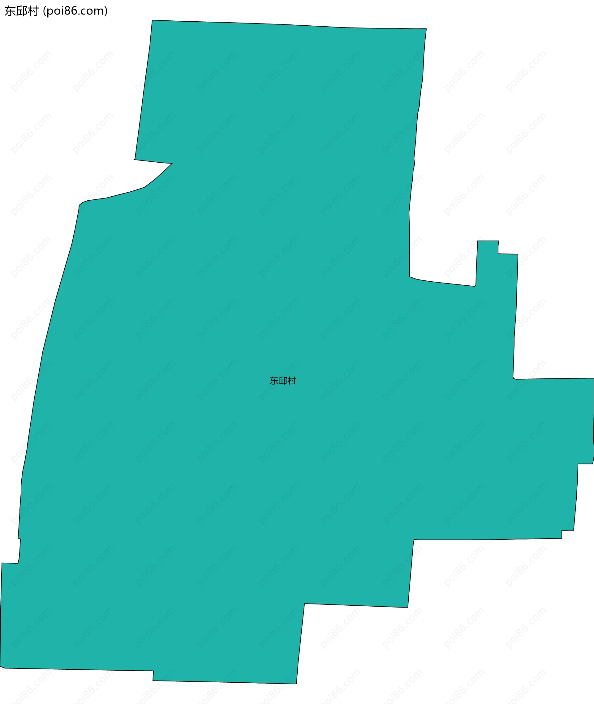 东邱村边界地图