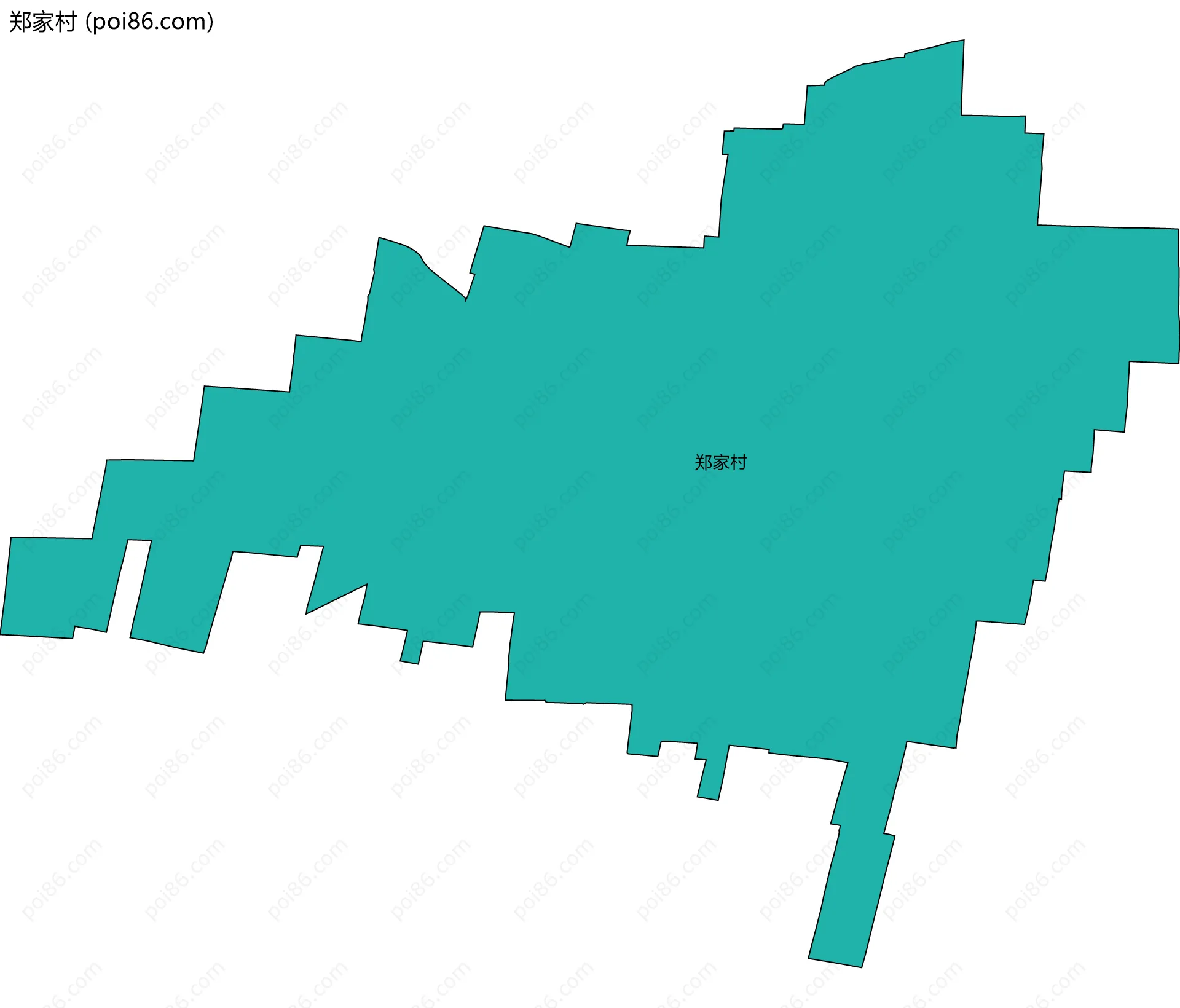 郑家村边界地图