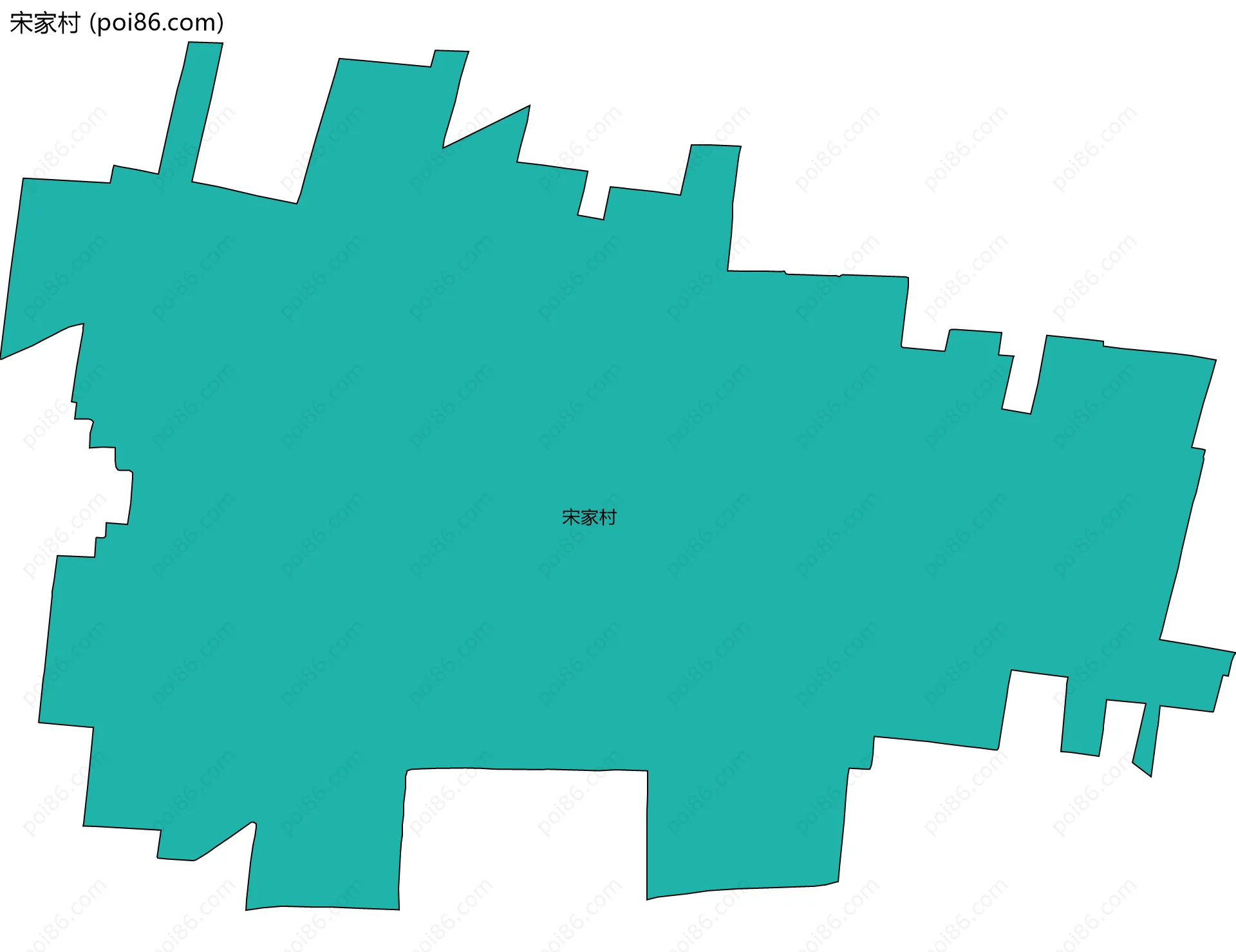 宋家村边界地图