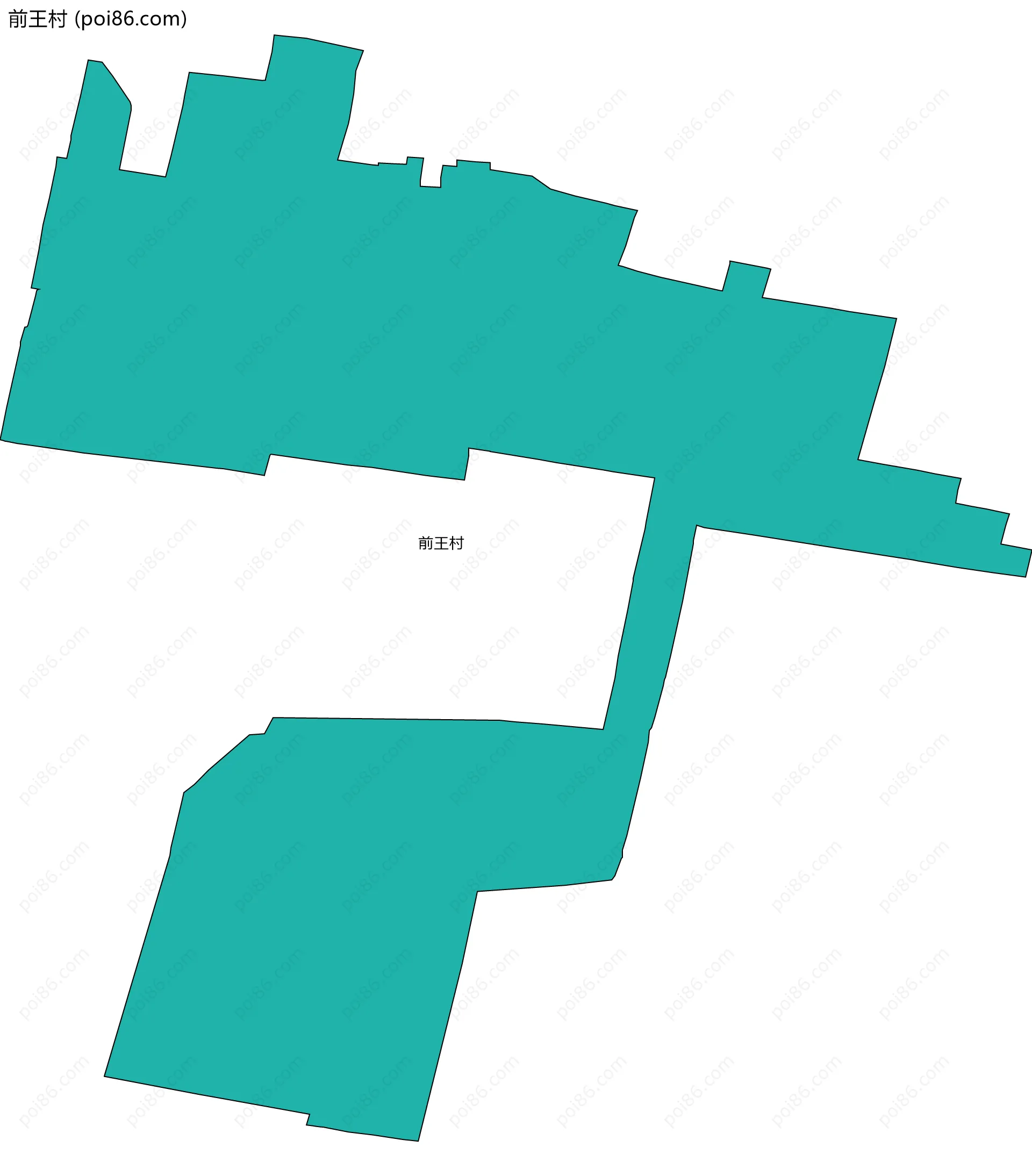 前王村边界地图