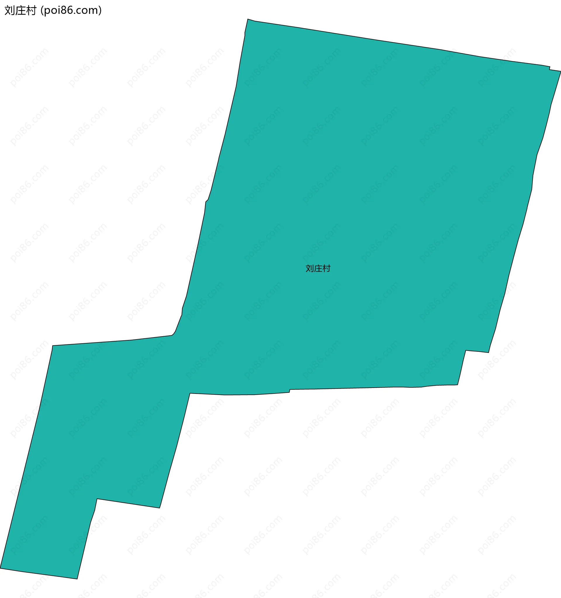 刘庄村边界地图